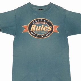 VINTAGE HARLEY DAVIDSON RULES SAN DIEGO TEE SHIRT 1995 SIZE LARGE MADE IN USA