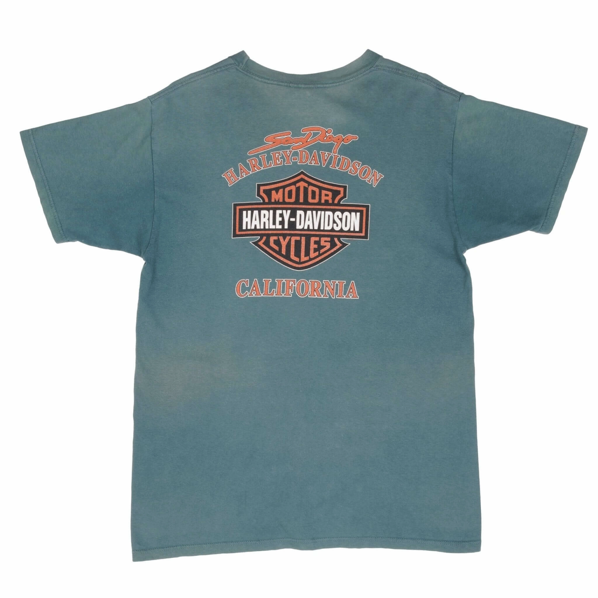 VINTAGE HARLEY DAVIDSON RULES SAN DIEGO TEE SHIRT 1995 SIZE LARGE MADE IN USA