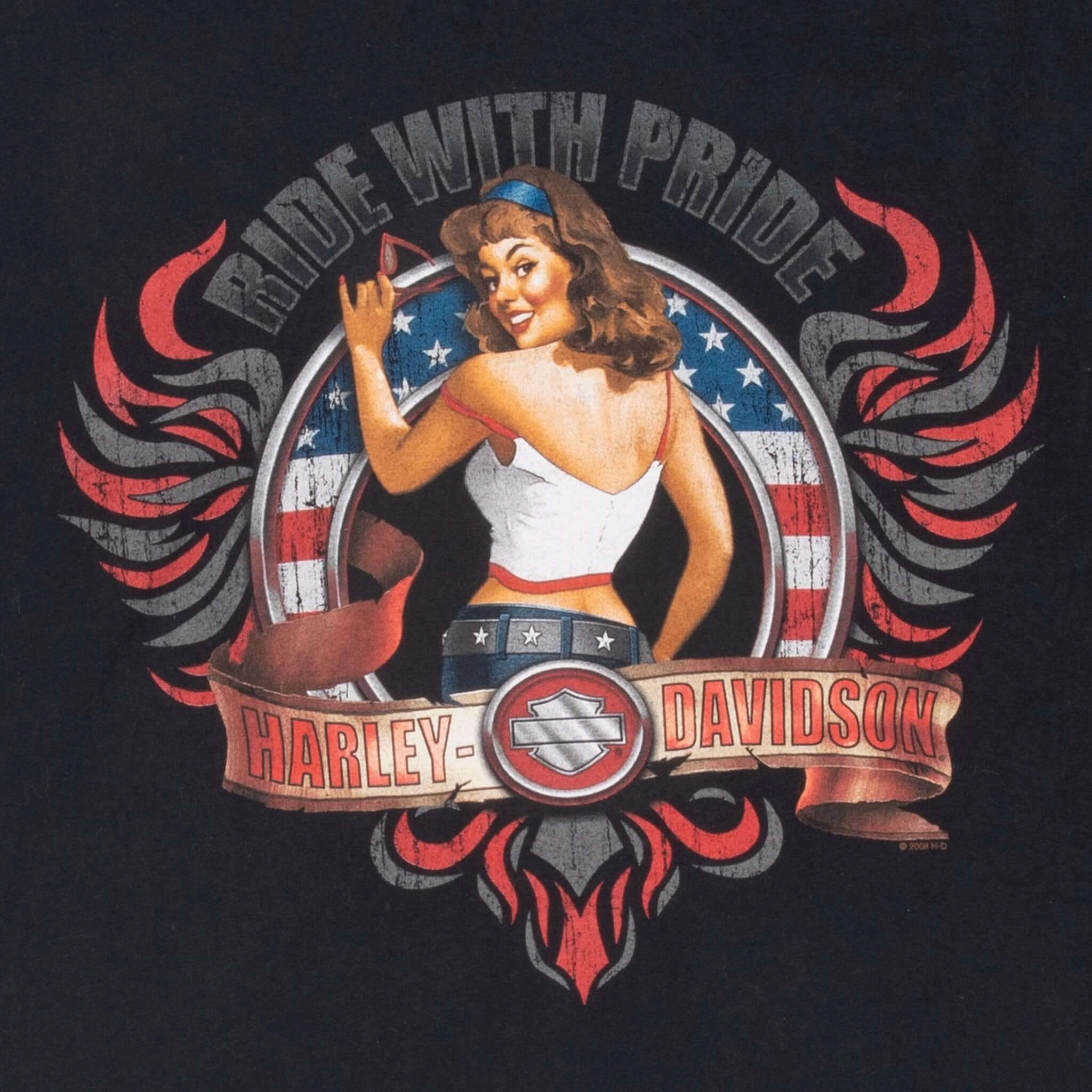 VINTAGE HARLEY DAVIDSON SAN DIEGO CALIFORNIA TEE SHIRT 2008 XL