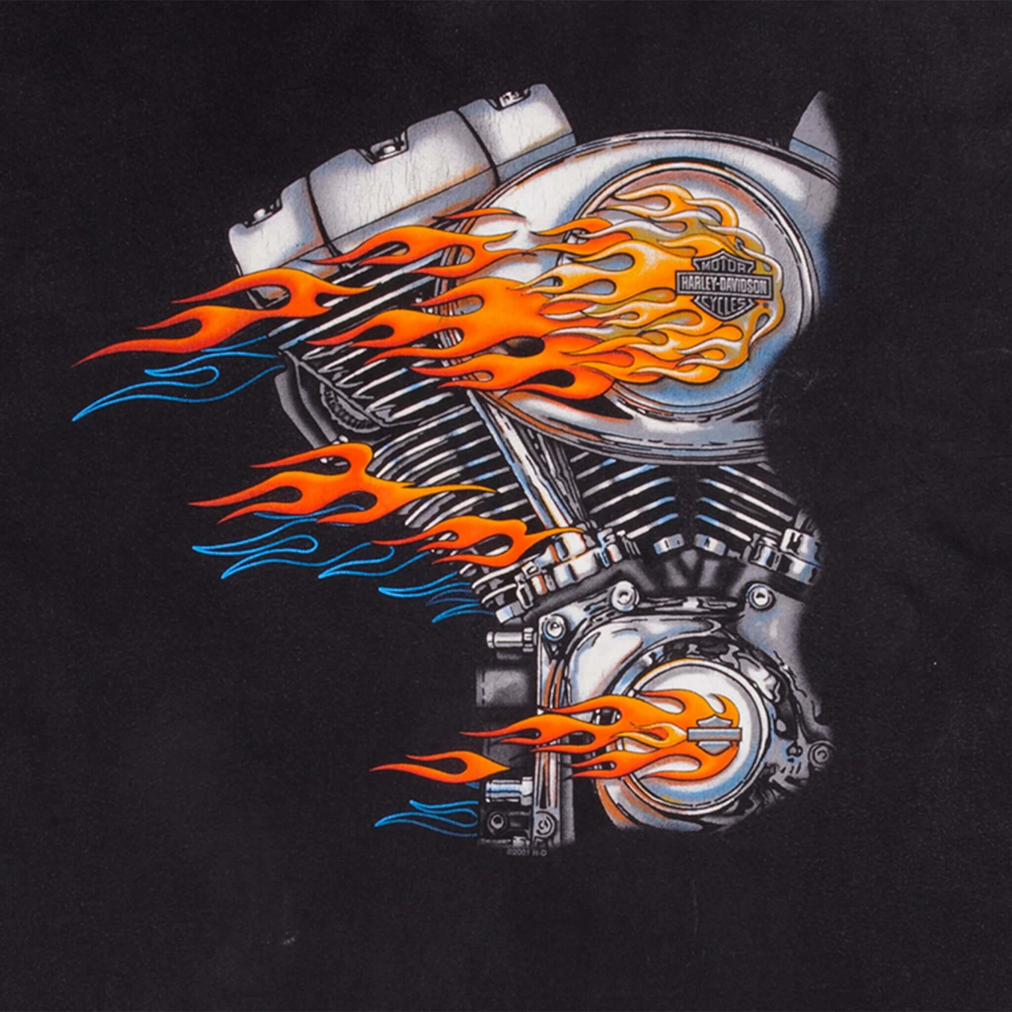 VINTAGE HARLEY DAVIDSON SAN DIEGO SAN DIEGO LONG SLEEVES TEE SHIRT 2001 SIZE LARGE MADE IN USA