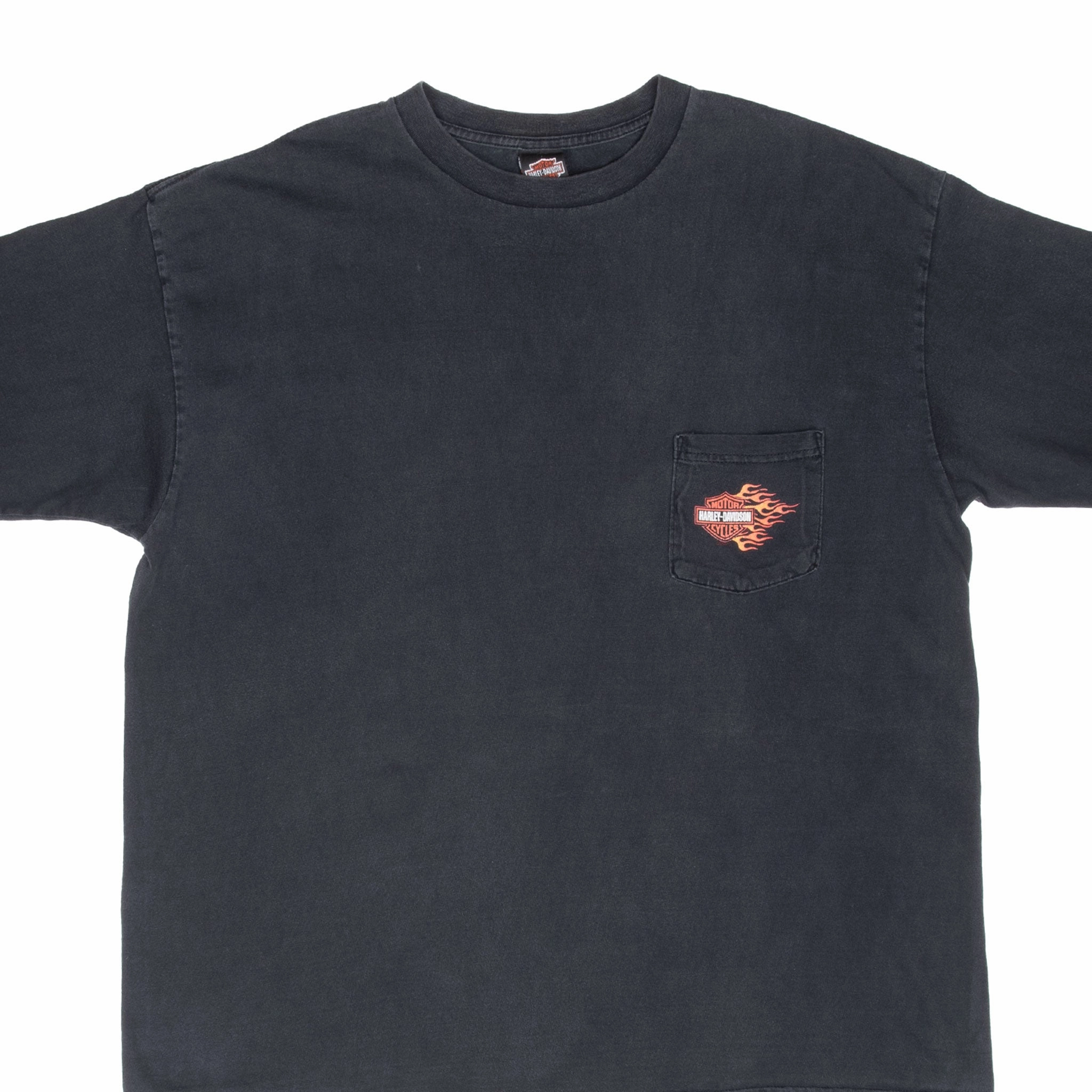 VINTAGE HARLEY DAVIDSON SAVANAH GEORGIA 2000 POCKET TEE SHIRT 2XL MADE IN USA