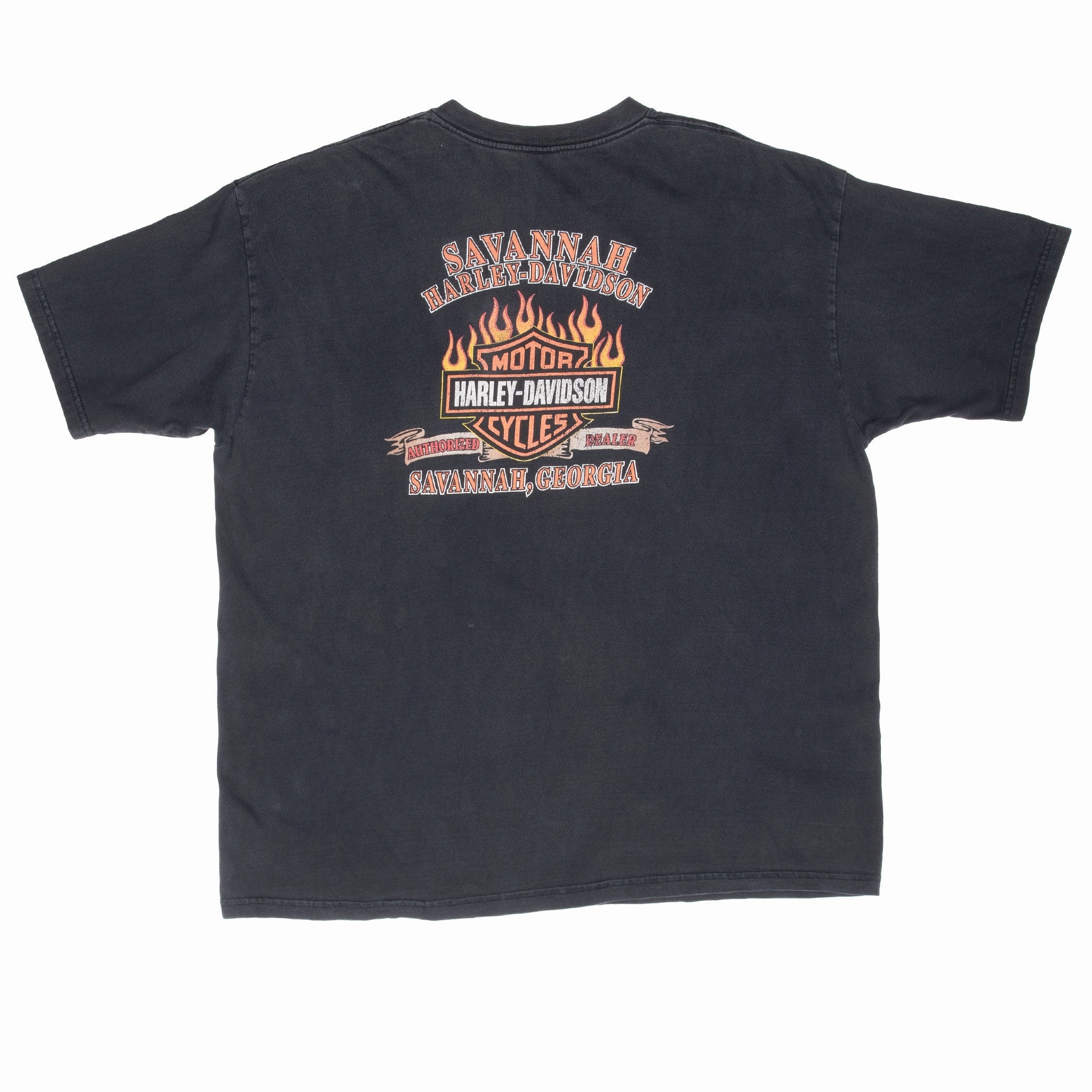 VINTAGE HARLEY DAVIDSON SAVANAH GEORGIA 2000 POCKET TEE SHIRT 2XL MADE IN USA
