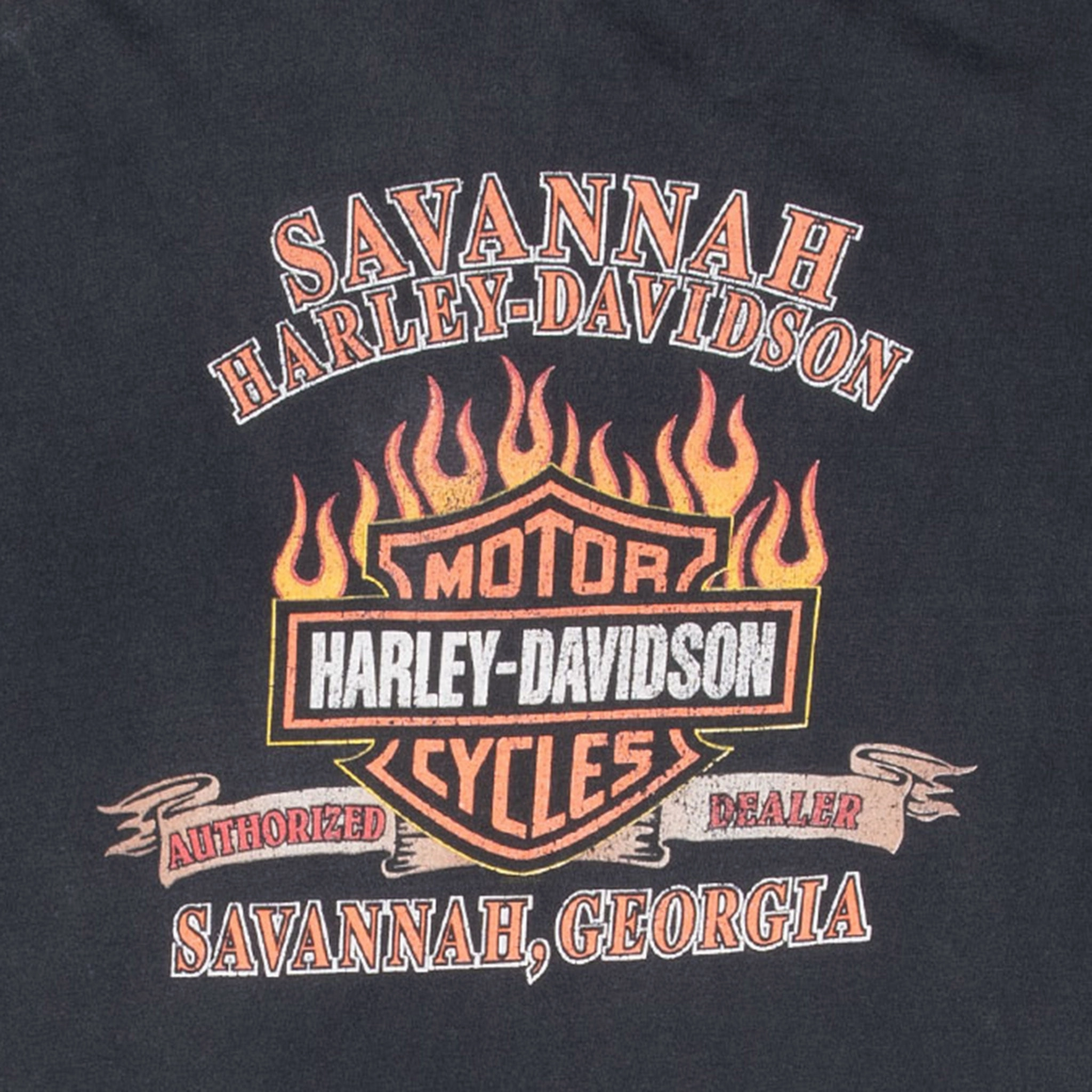 VINTAGE HARLEY DAVIDSON SAVANAH GEORGIA 2000 POCKET TEE SHIRT 2XL MADE IN USA