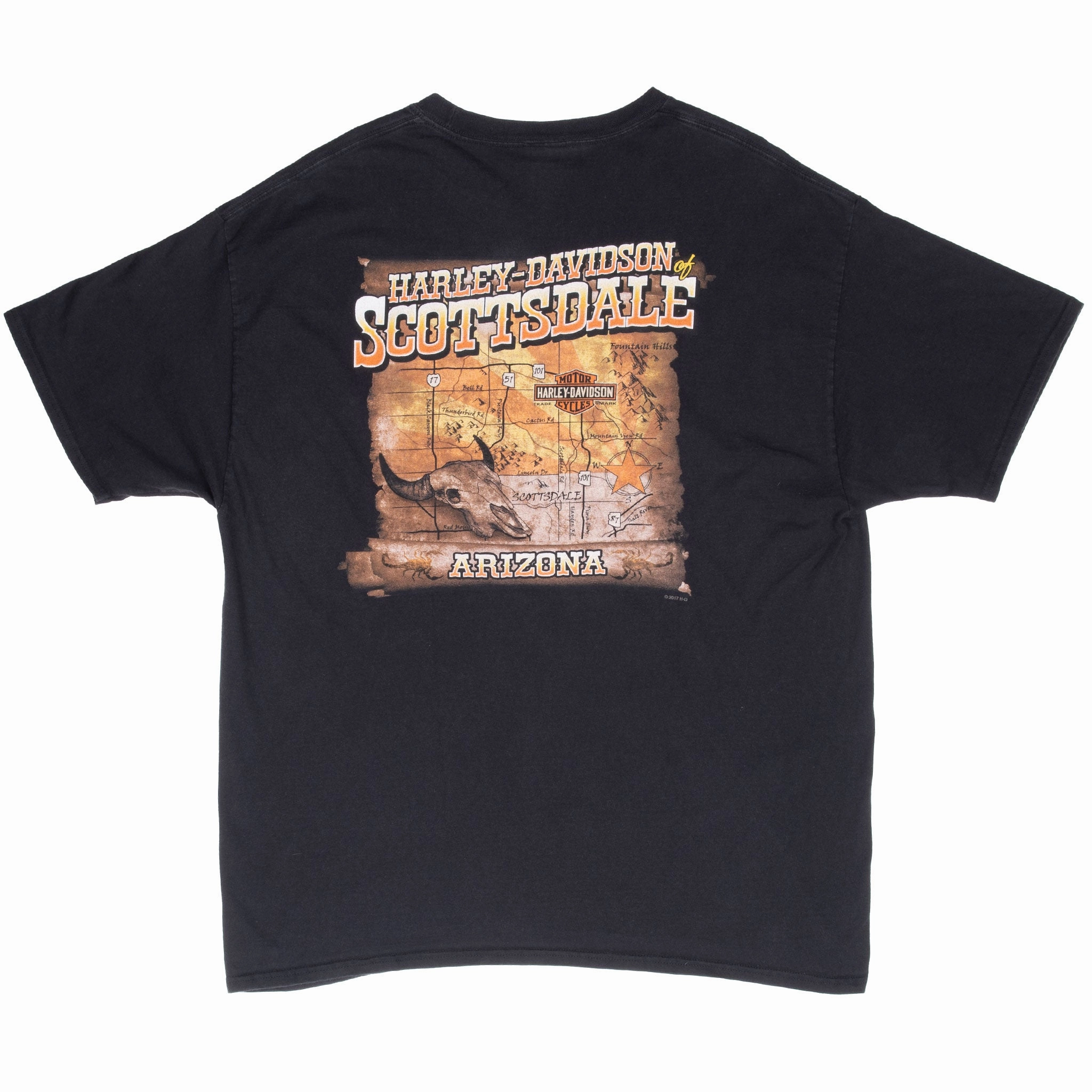 VINTAGE HARLEY DAVIDSON SCOTTSDALE ARIZONA TEE SHIRT 2XL