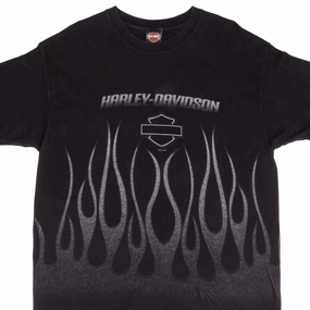 VINTAGE HARLEY DAVIDSON SIOUX CITY FLAME TEE SHIRT 2002 SIZE XL MADE IN USA
