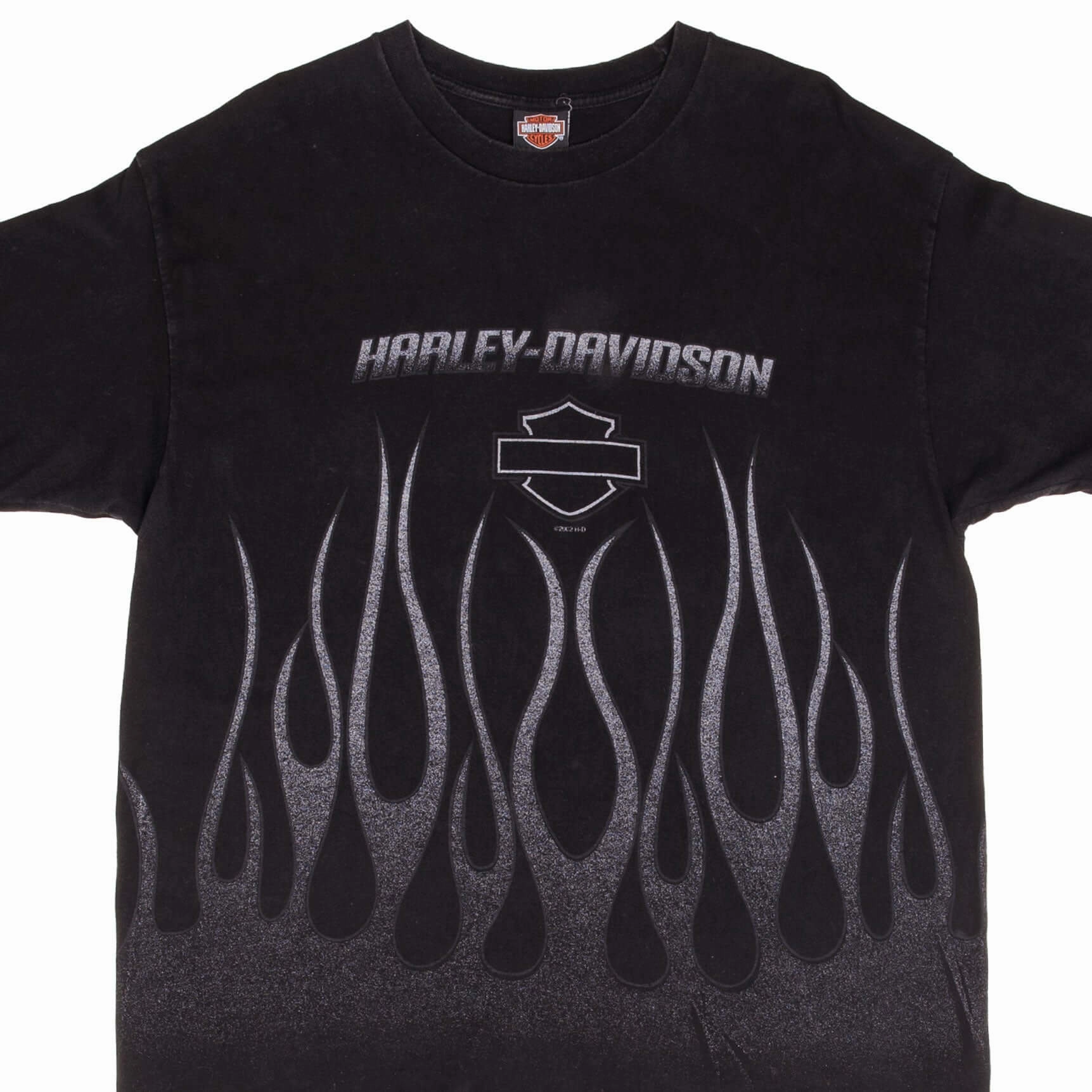 VINTAGE HARLEY DAVIDSON SIOUX CITY FLAME TEE SHIRT 2002 SIZE XL MADE IN USA