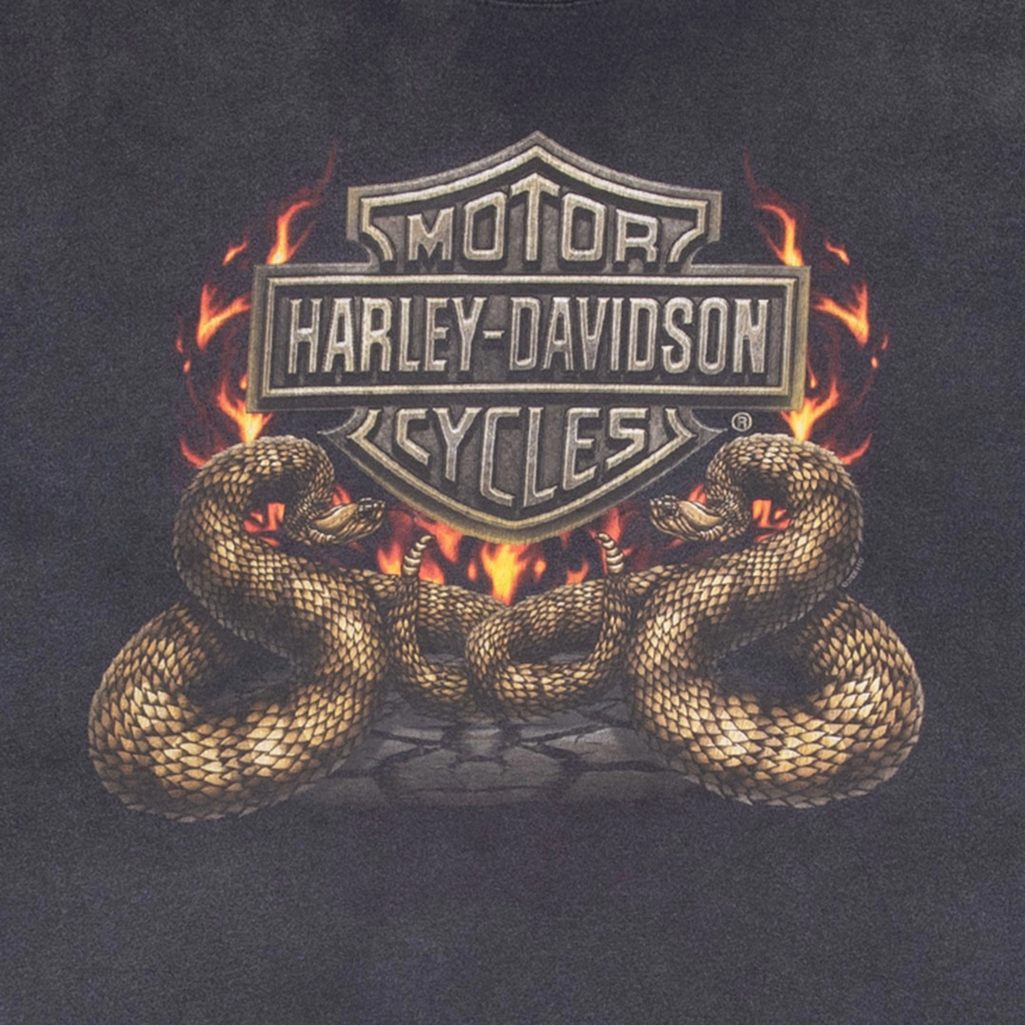 VINTAGE HARLEY DAVIDSON SNAKE EAGLE 2006 TEE SHIRT XL