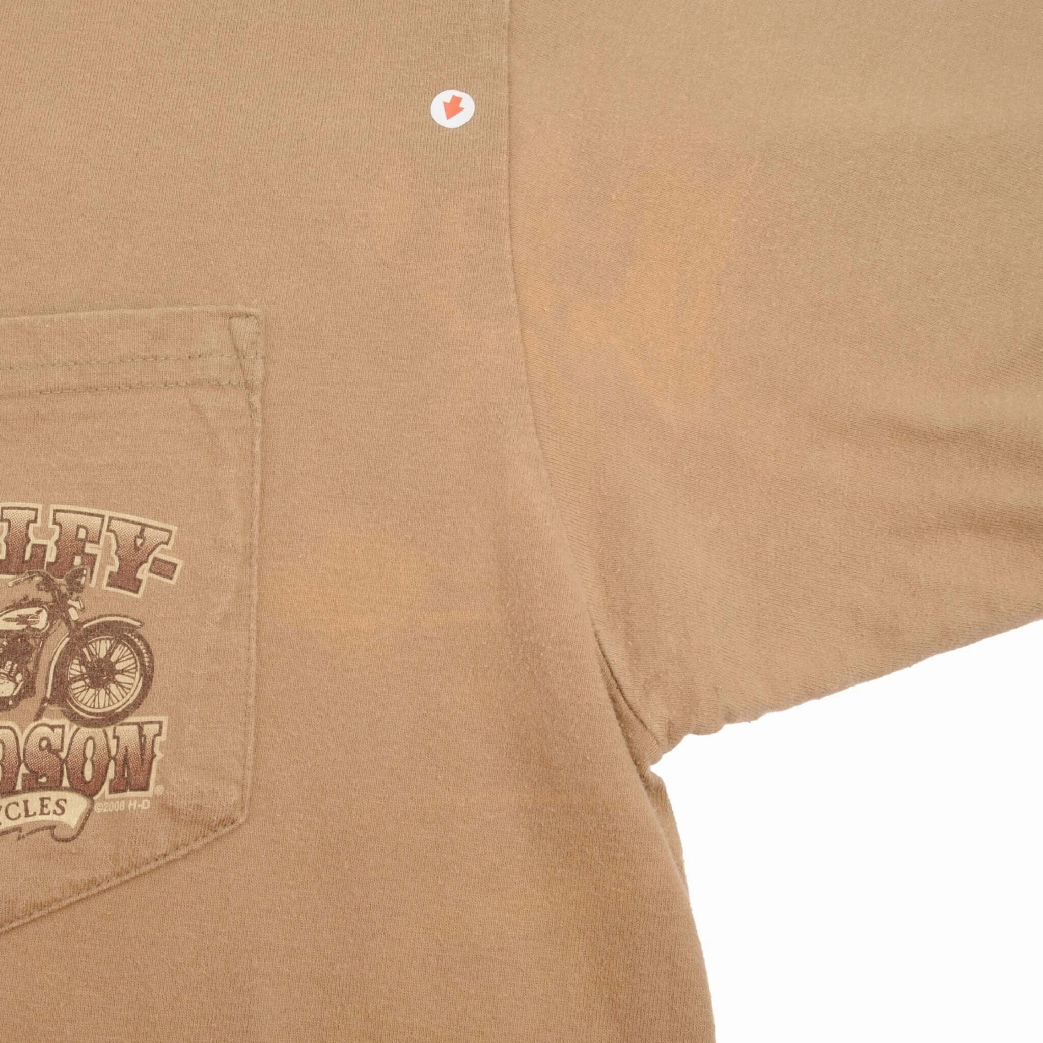 VINTAGE HARLEY DAVIDSON SPRINGFIELD OHIO POCKET TEE SHIRT SIZE XL MADE IN USA