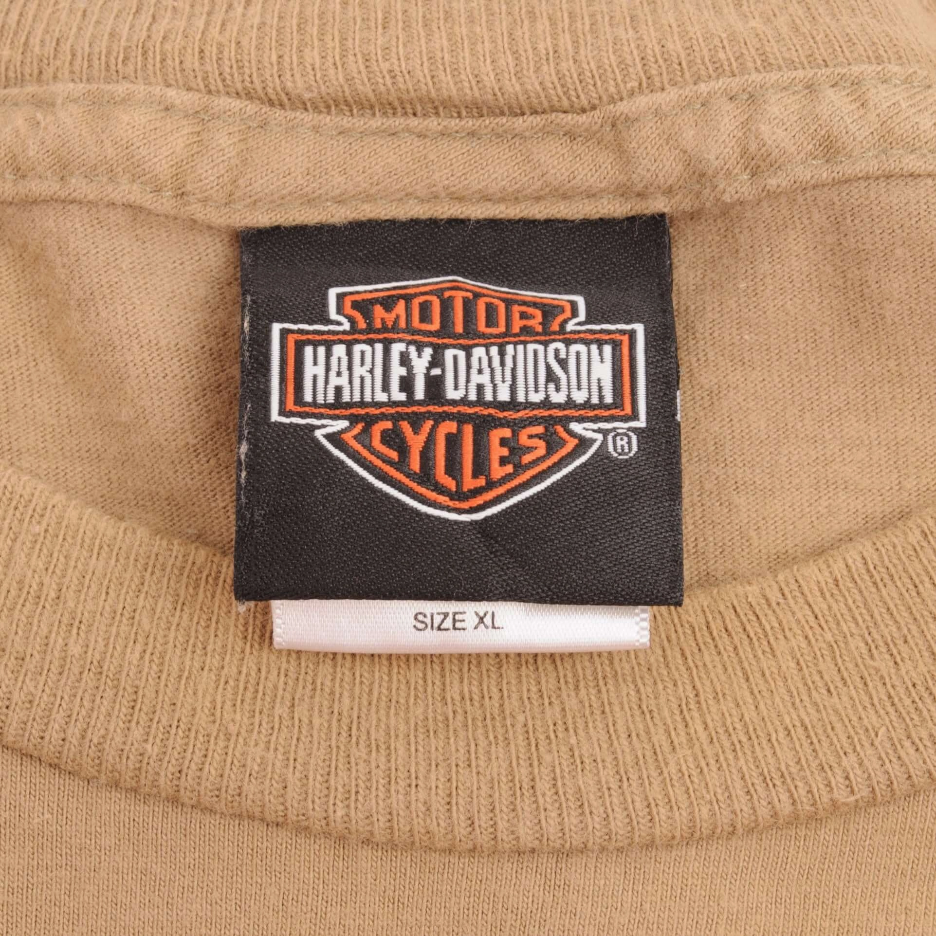 VINTAGE HARLEY DAVIDSON SPRINGFIELD OHIO POCKET TEE SHIRT SIZE XL MADE IN USA