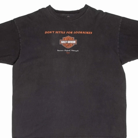 VINTAGE HARLEY DAVIDSON STAFFORD TEXAS 2002 TEE SHIRT 2XL MADE IN USA