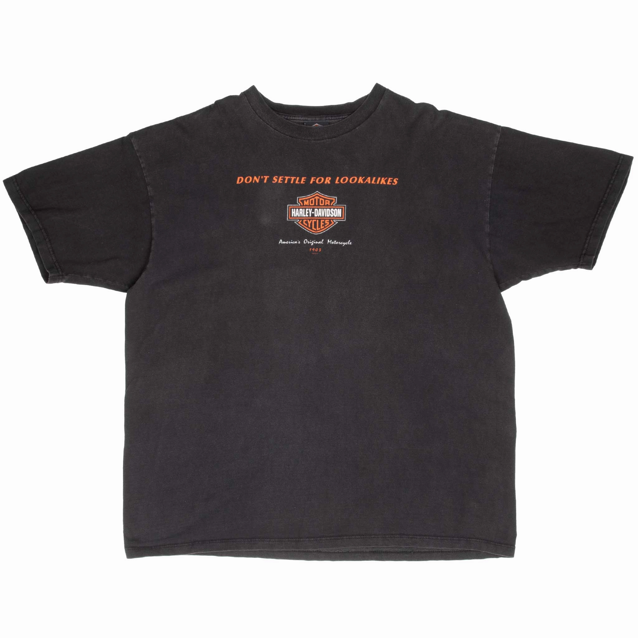 VINTAGE HARLEY DAVIDSON STAFFORD TEXAS 2002 TEE SHIRT 2XL MADE IN USA