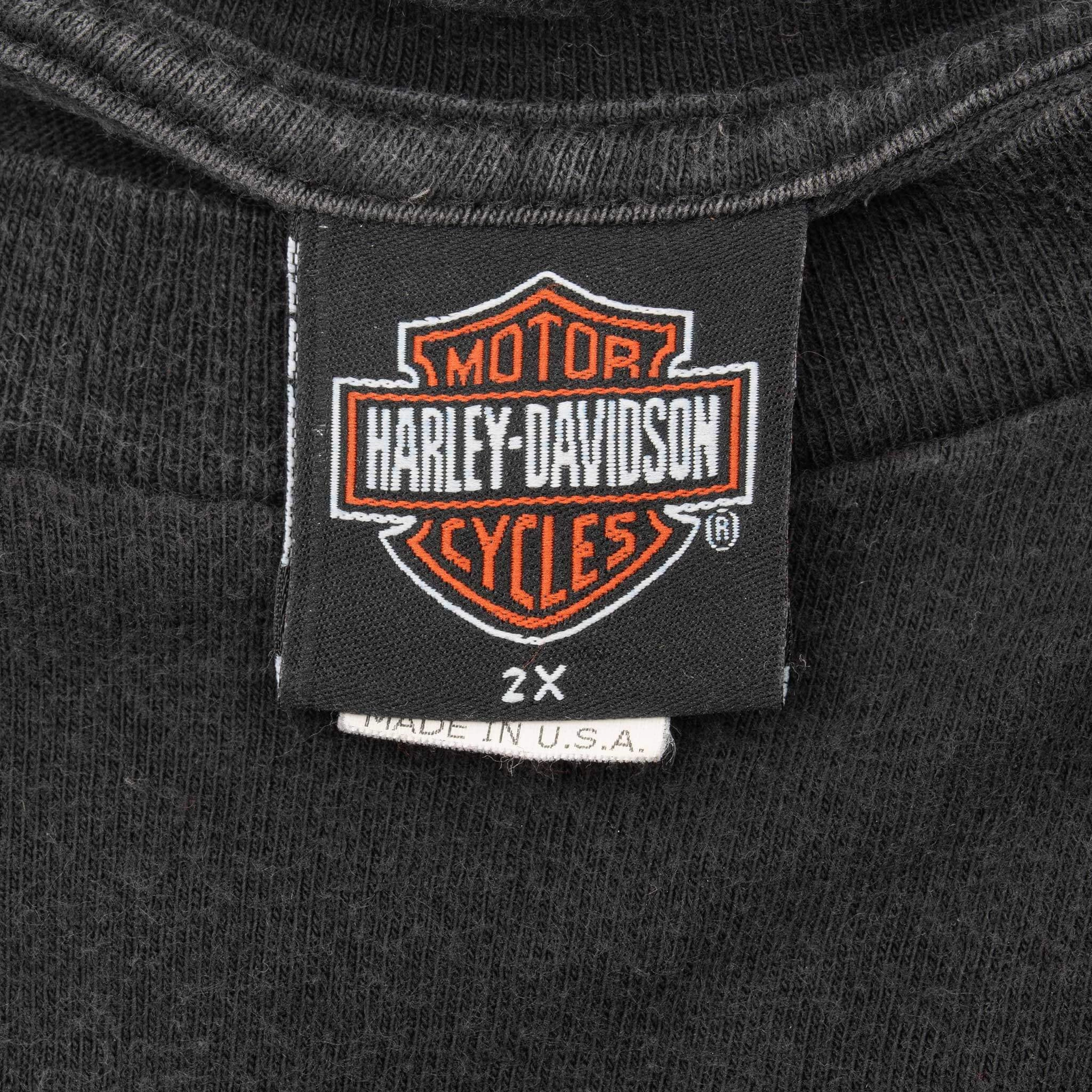 VINTAGE HARLEY DAVIDSON STAFFORD TEXAS 2002 TEE SHIRT 2XL MADE IN USA