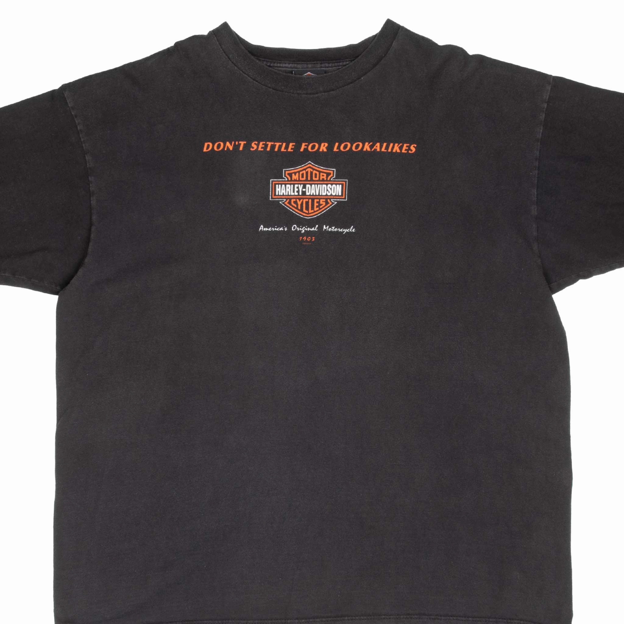 VINTAGE HARLEY DAVIDSON STAFFORD TEXAS 2002 TEE SHIRT 2XL MADE IN USA