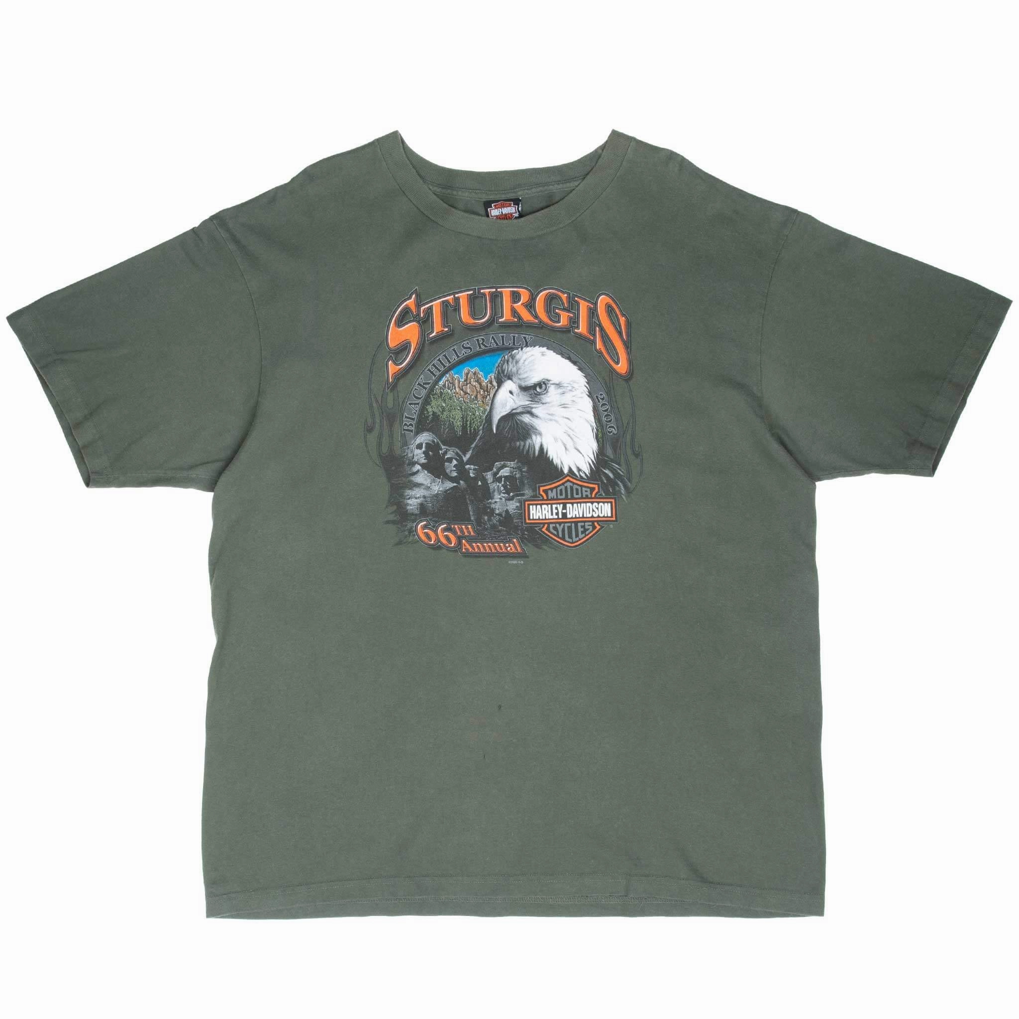 VINTAGE HARLEY DAVIDSON STURGIS 66TH ANNUAL 2006 TEE SHIRT 2XL MADE IN USA