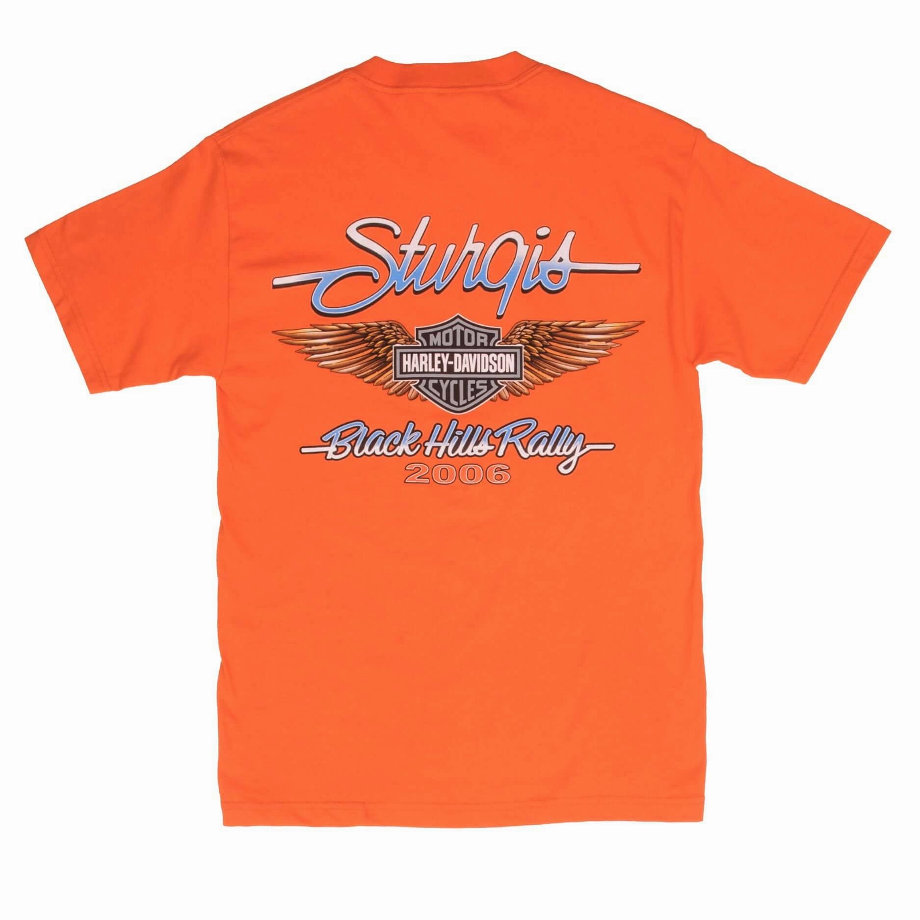 VINTAGE HARLEY DAVIDSON STURGIS BLACK HILL RALLY 2006 TEE SHIRT SMALL MADE USA