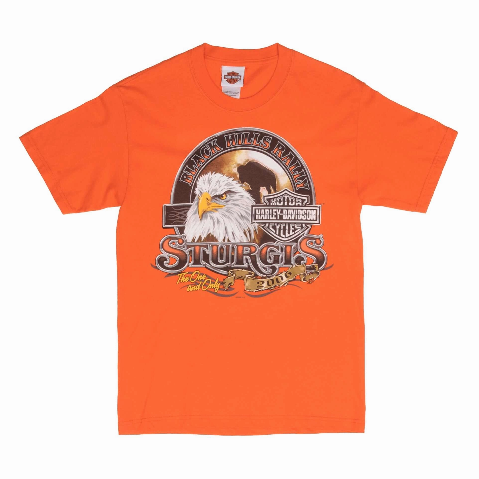 VINTAGE HARLEY DAVIDSON STURGIS BLACK HILL RALLY 2006 TEE SHIRT SMALL MADE USA