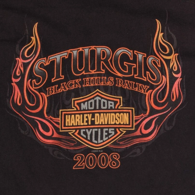 VINTAGE HARLEY DAVIDSON STURGIS RALLY 2008 HOG TANK TOP TEE SHIRT SIZE LARGE