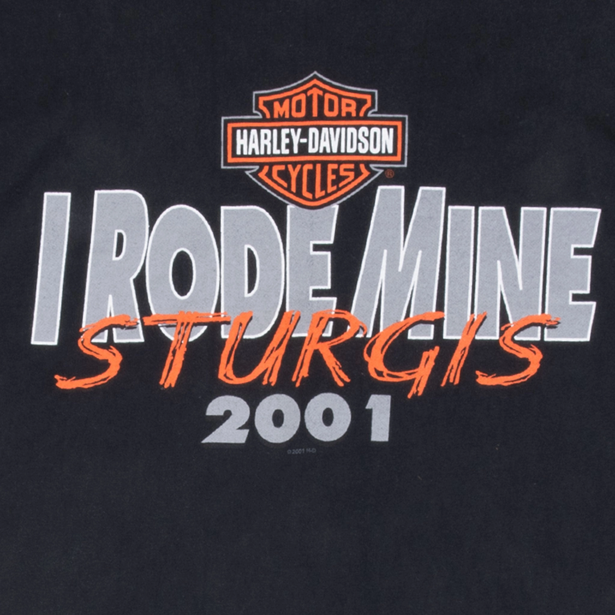 VINTAGE HARLEY DAVIDSON STURGIS SOUTH DAKOTA 2001 TEE SHIRT XL