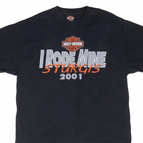 VINTAGE HARLEY DAVIDSON STURGIS SOUTH DAKOTA 2001 TEE SHIRT XL