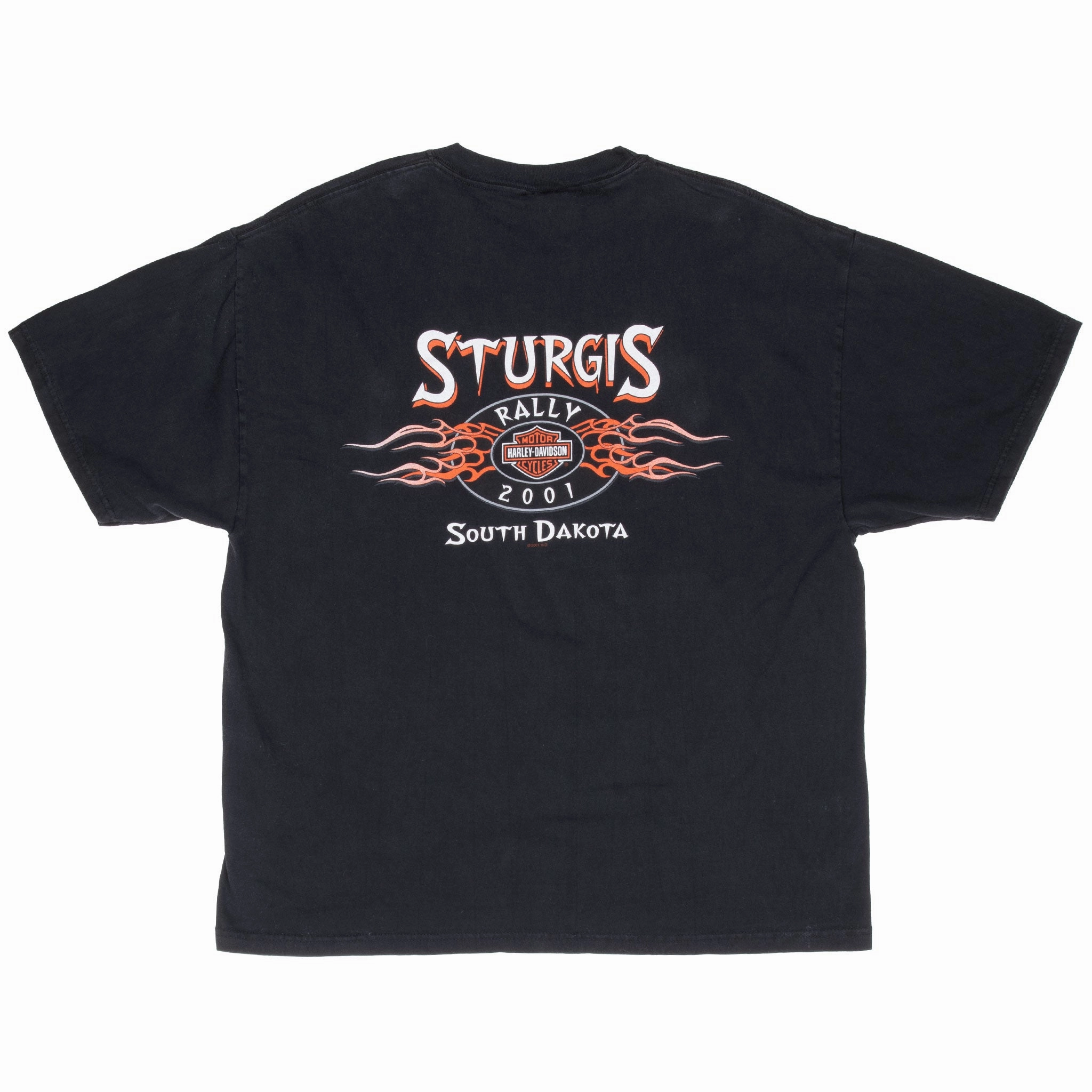 VINTAGE HARLEY DAVIDSON STURGIS SOUTH DAKOTA 2001 TEE SHIRT XL