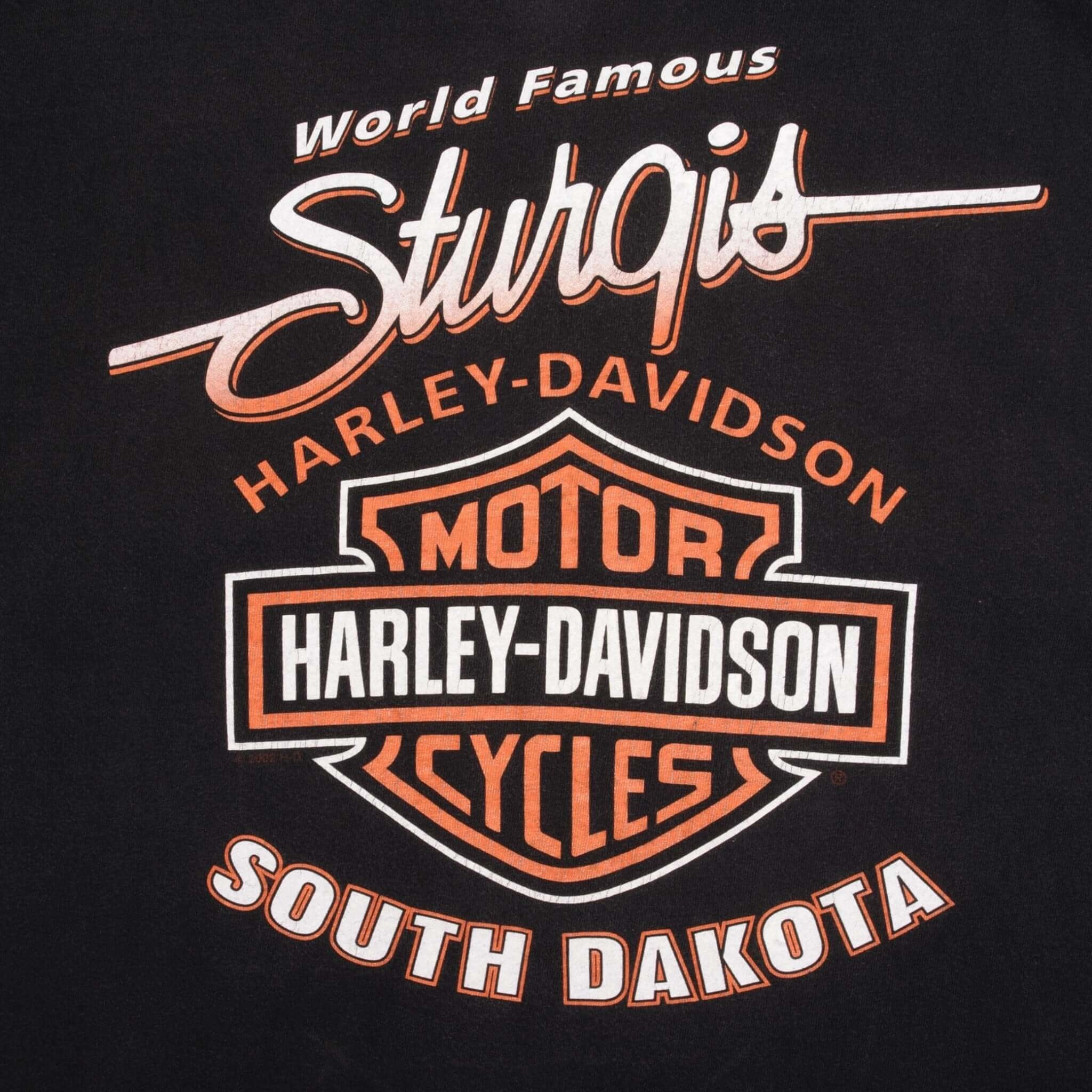 VINTAGE HARLEY DAVIDSON STURGIS TEE SHIRT 2002 SIZE XL MADE IN USA
