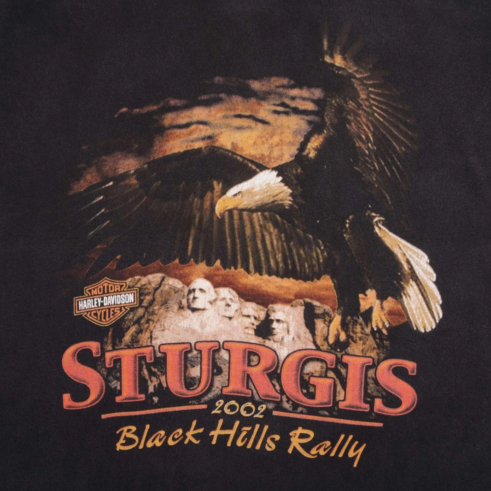 VINTAGE HARLEY DAVIDSON STURGIS TEE SHIRT 2002 SIZE XL MADE IN USA
