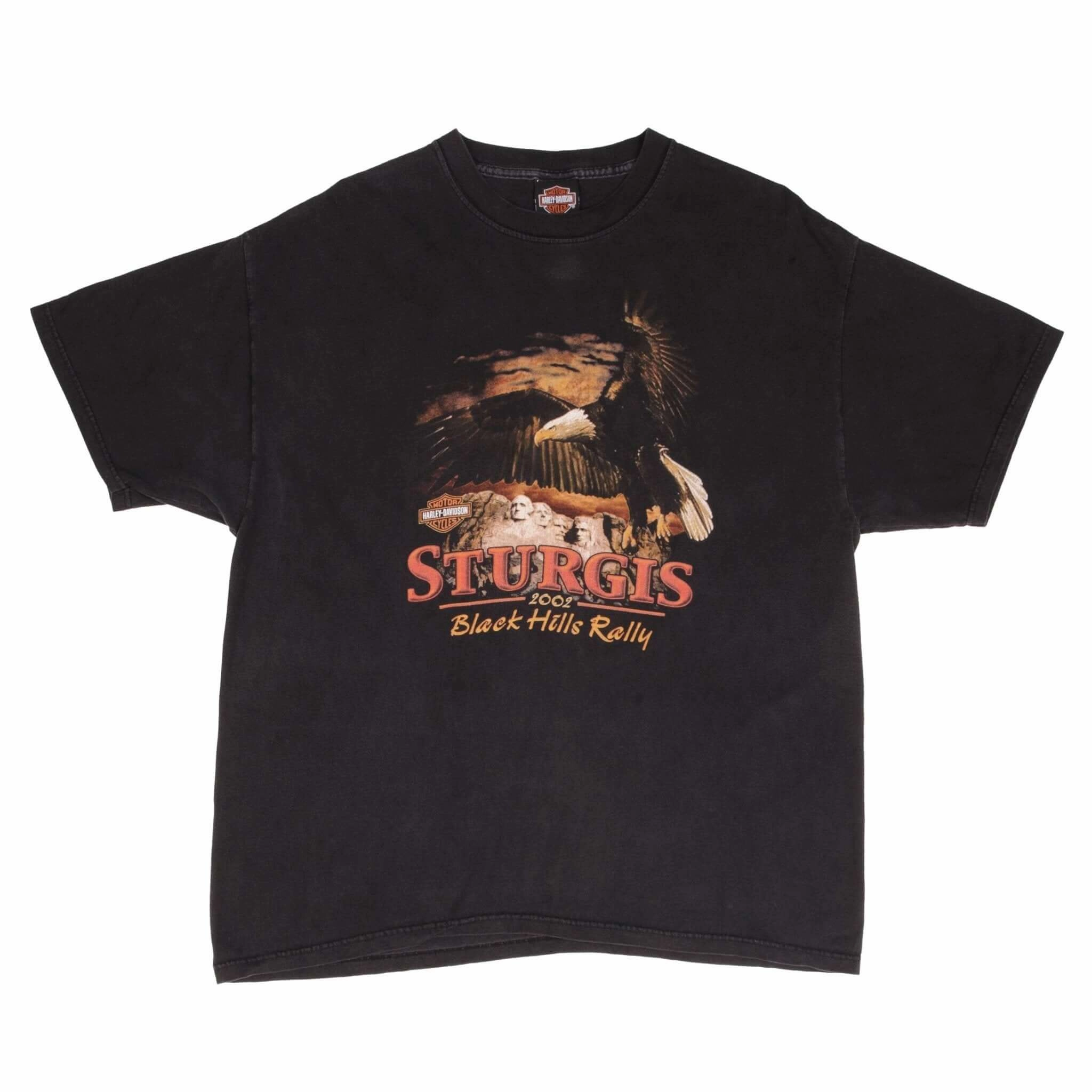 VINTAGE HARLEY DAVIDSON STURGIS TEE SHIRT 2002 SIZE XL MADE IN USA