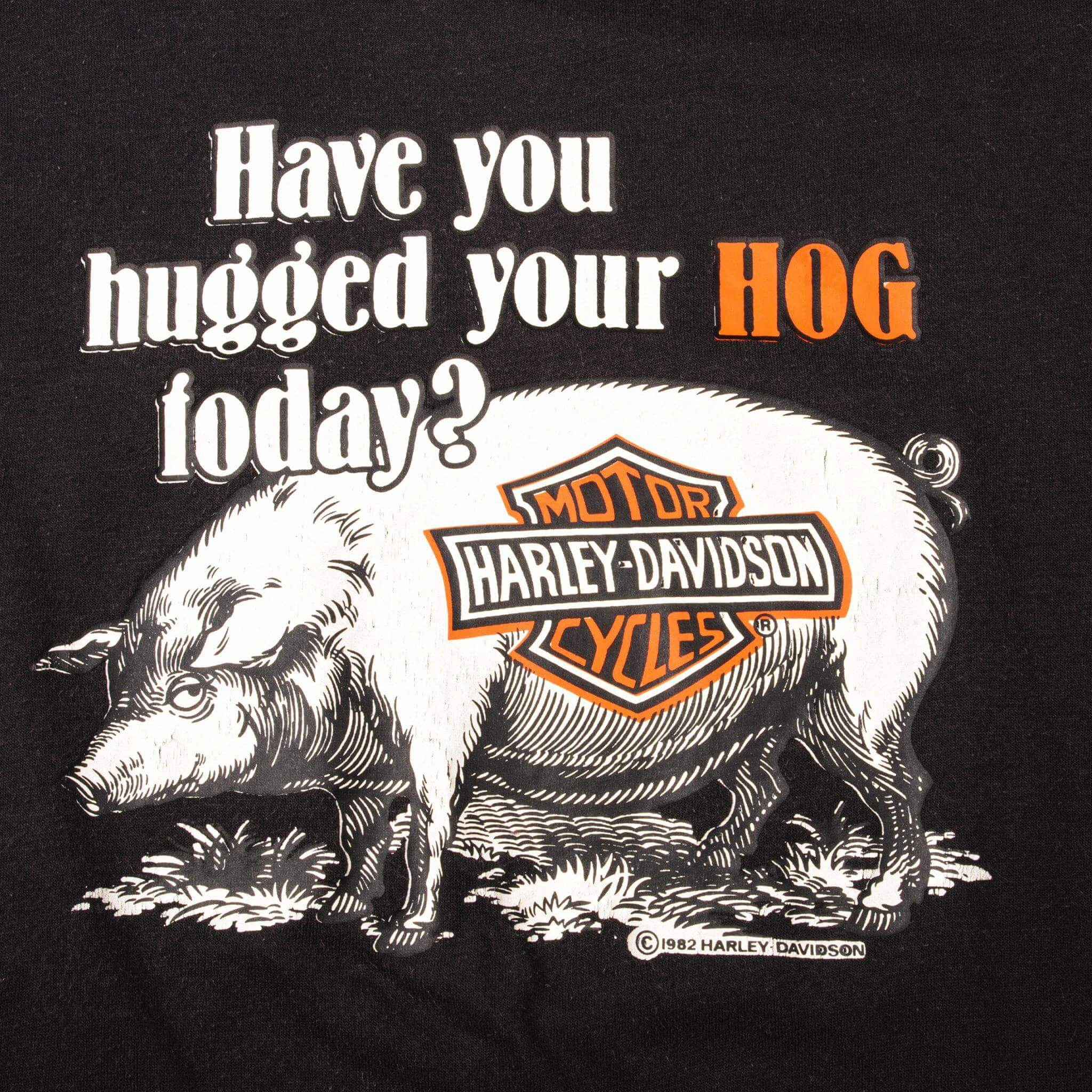 VINTAGE HARLEY DAVIDSON TEE SHIRT 1982 SIZE LARGE MADE IN USA