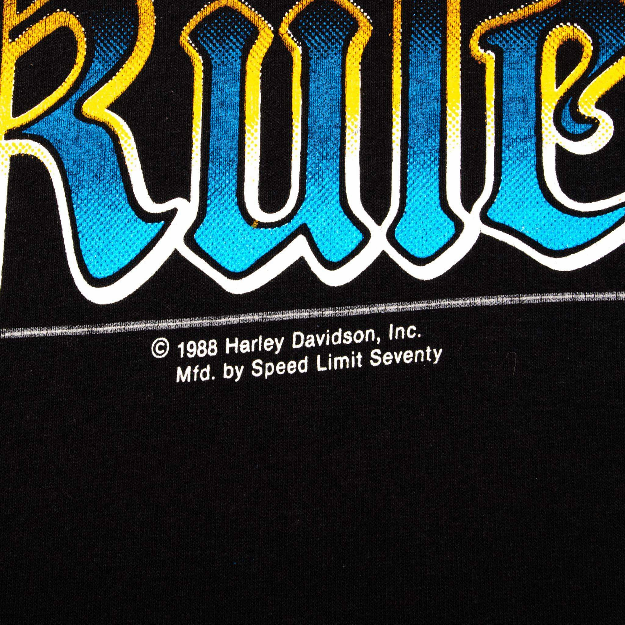 VINTAGE HARLEY DAVIDSON TEE SHIRT 1988 SIZE XL MADE IN USA
