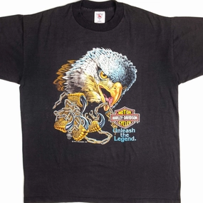 VINTAGE HARLEY DAVIDSON TEE SHIRT 1989 SIZE LARGE MADE IN USA