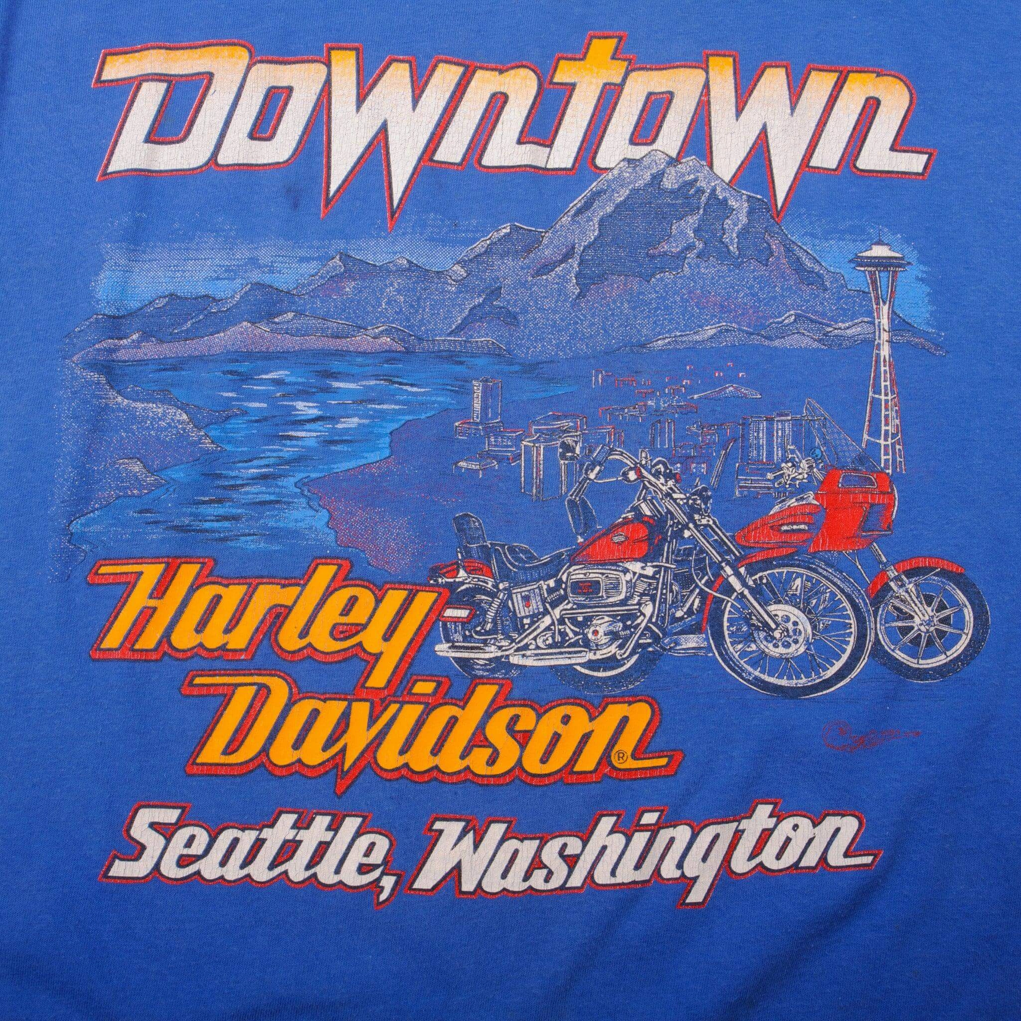 VINTAGE HARLEY DAVIDSON TEE SHIRT 1990 SIZE LARGE MADE IN USA