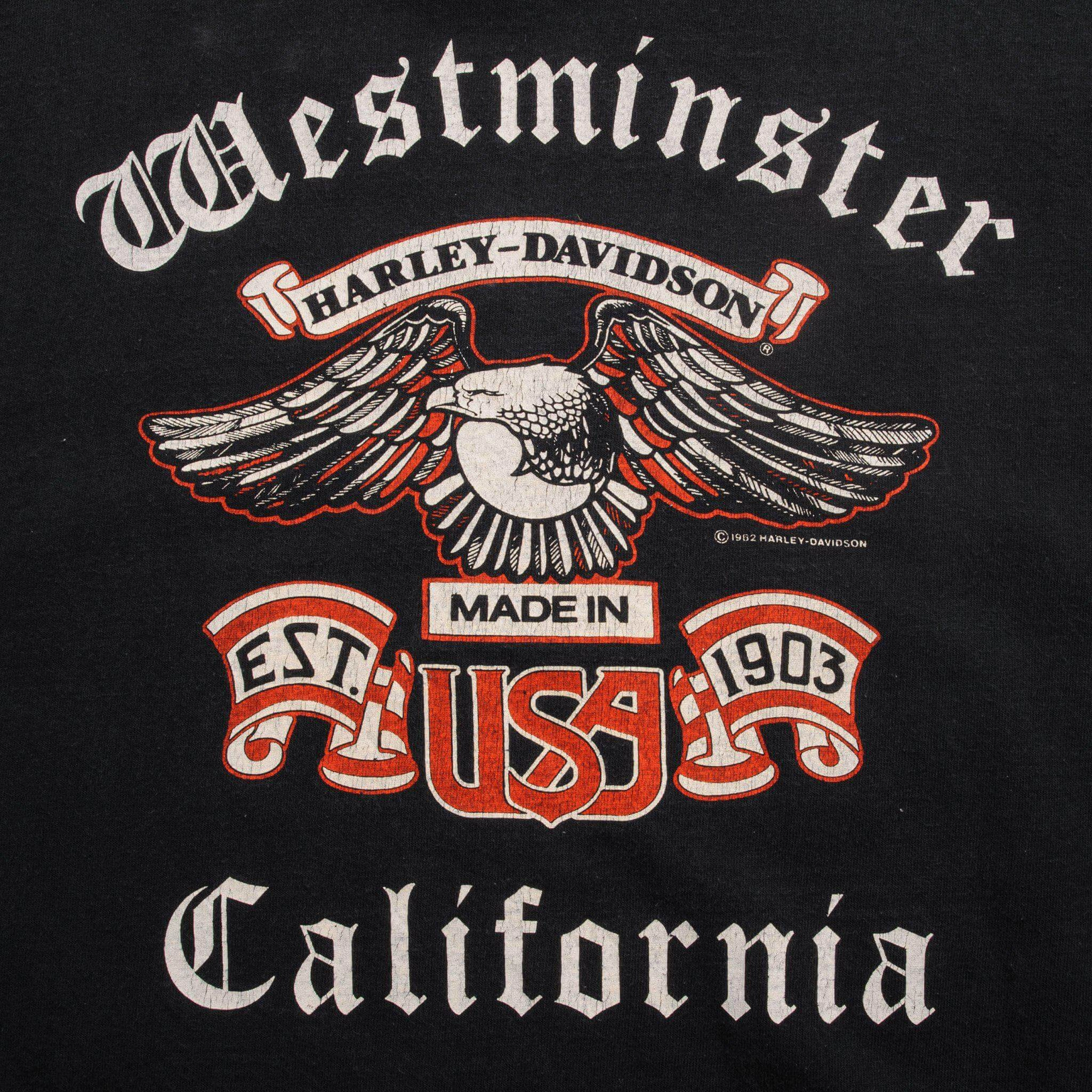 VINTAGE HARLEY DAVIDSON TEE SHIRT 1991 SIZE LARGE MADE IN USA