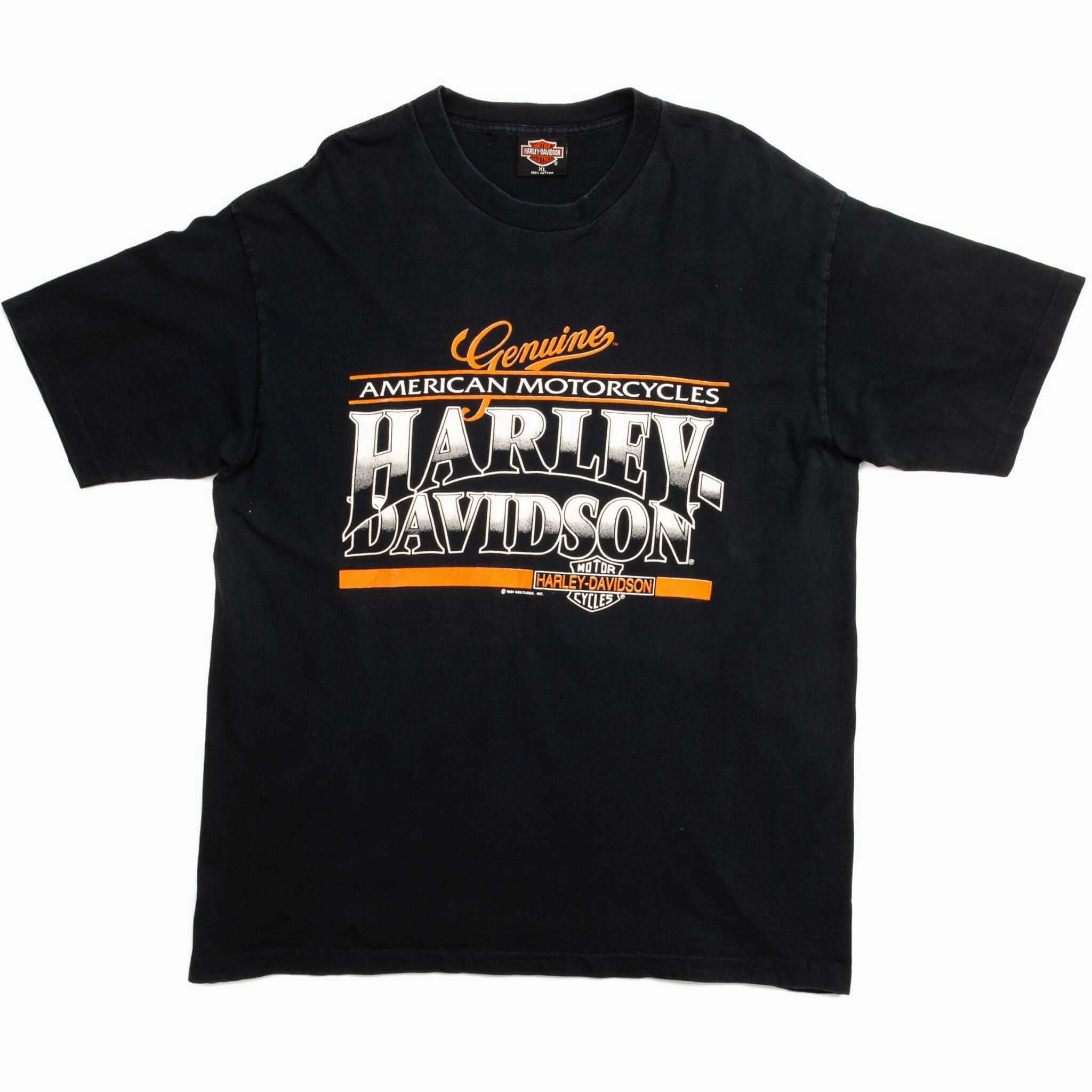 VINTAGE HARLEY DAVIDSON TEE SHIRT 1991 SIZE LARGE MADE IN USA
