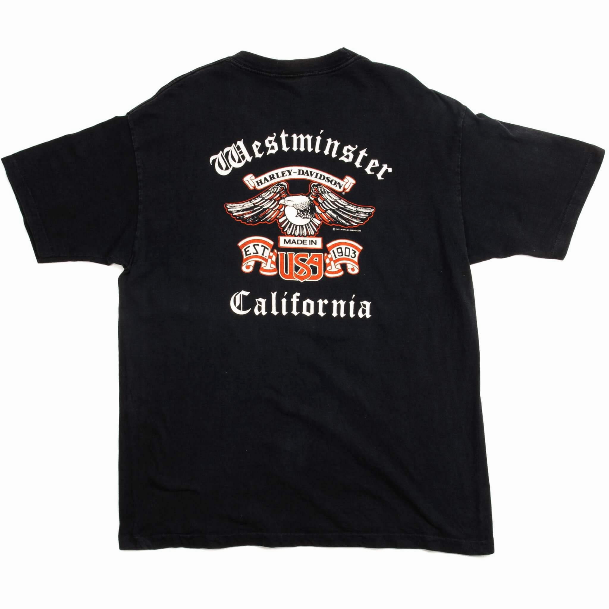 VINTAGE HARLEY DAVIDSON TEE SHIRT 1991 SIZE LARGE MADE IN USA