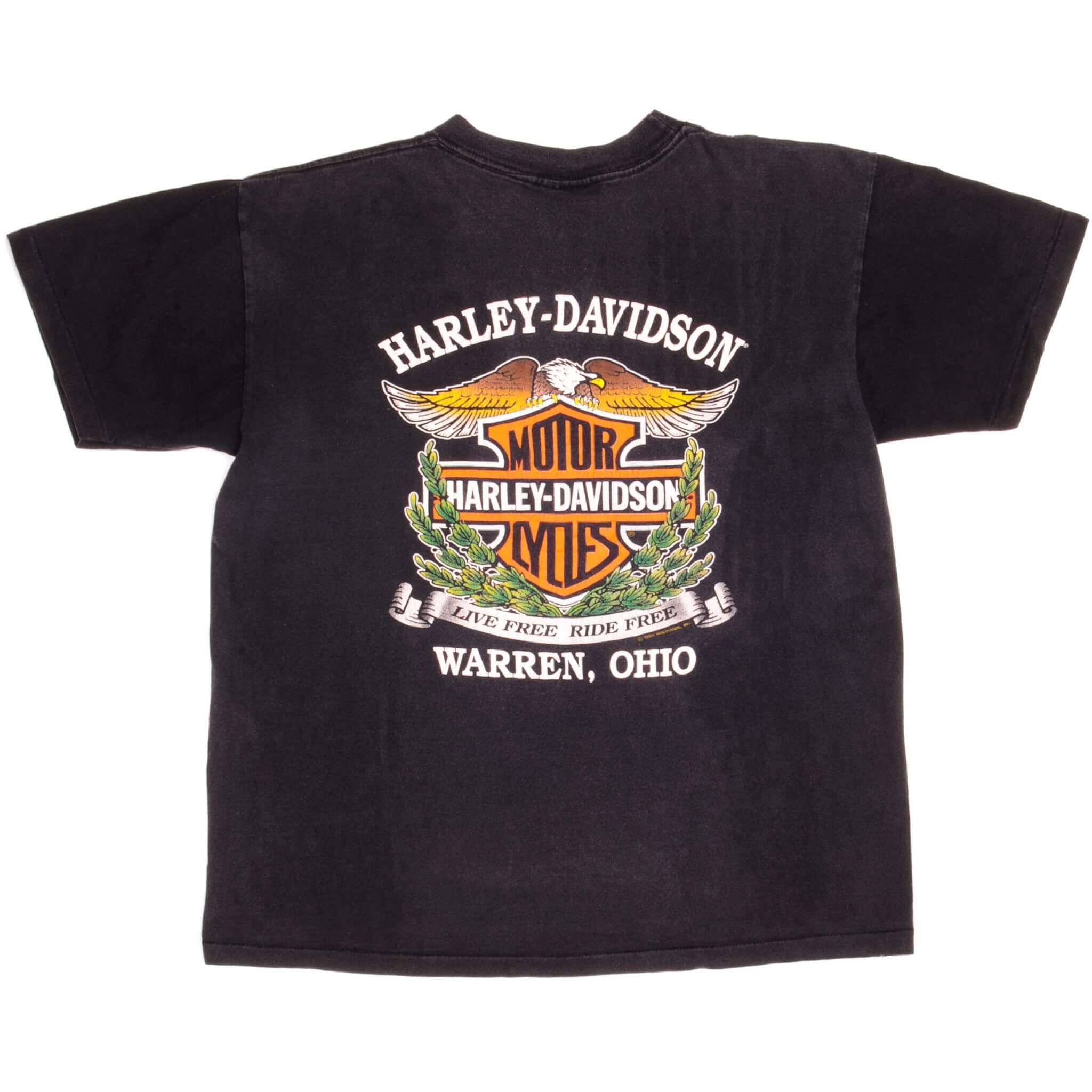 VINTAGE HARLEY DAVIDSON TEE SHIRT 1991 SIZE MEDIUM MADE IN USA