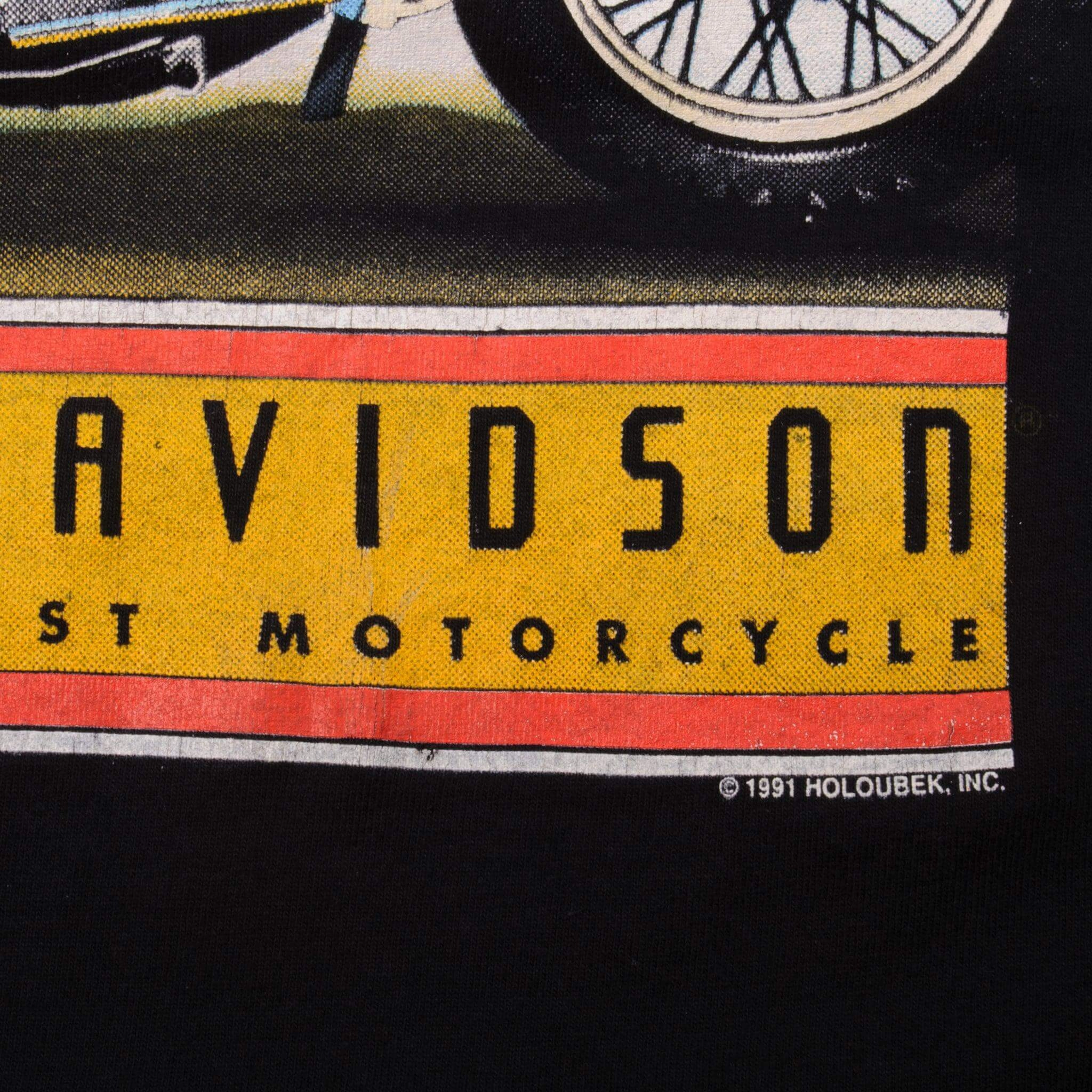 VINTAGE HARLEY DAVIDSON TEE SHIRT 1991 SIZE XL MADE IN USA