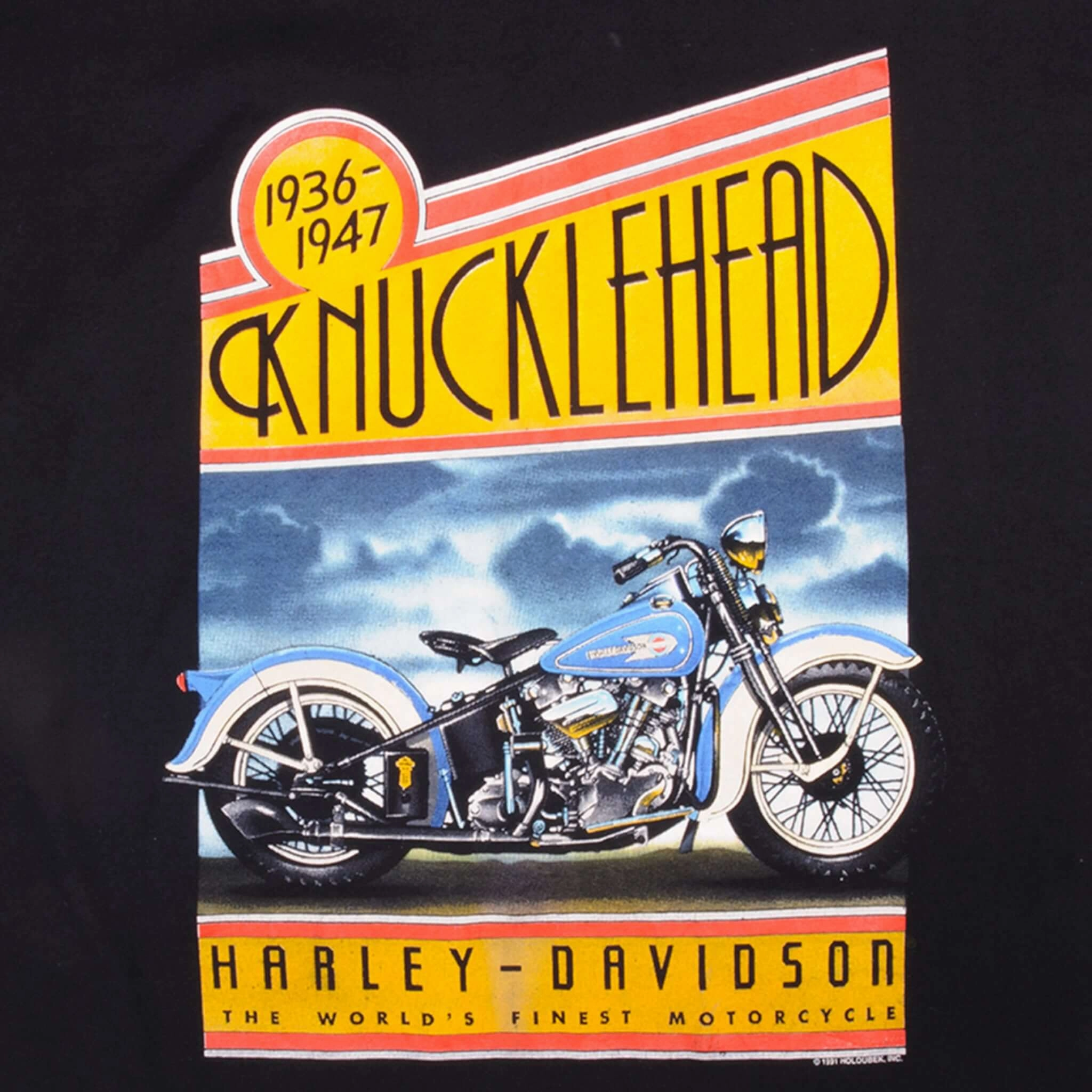 VINTAGE HARLEY DAVIDSON TEE SHIRT 1991 SIZE XL MADE IN USA