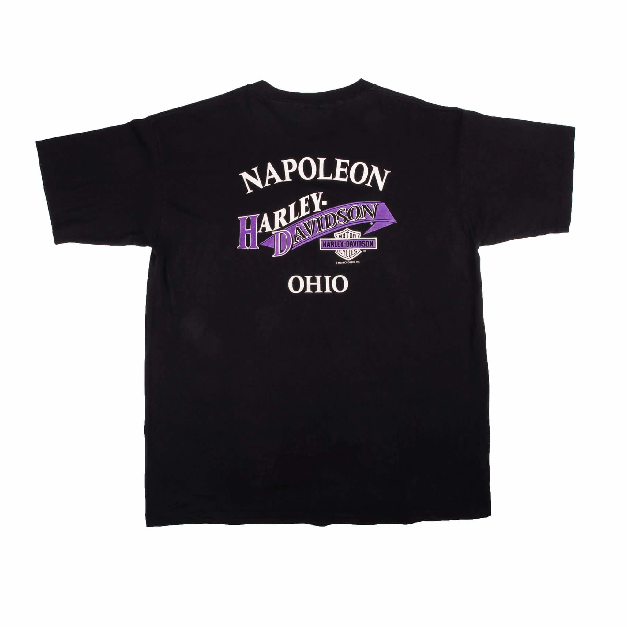 VINTAGE HARLEY DAVIDSON TEE SHIRT 1992 SIZE LARGE MADE IN USA