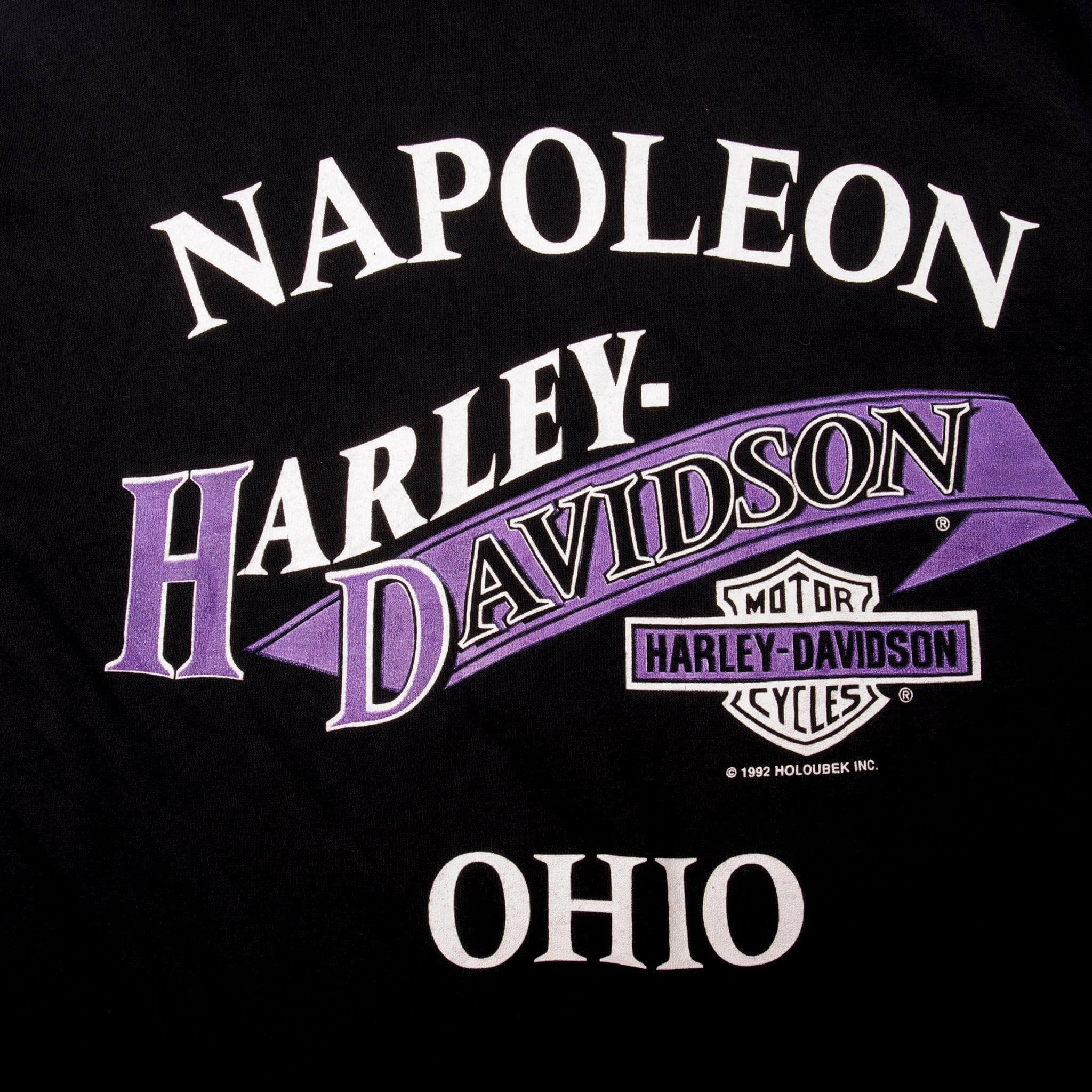 VINTAGE HARLEY DAVIDSON TEE SHIRT 1992 SIZE LARGE MADE IN USA