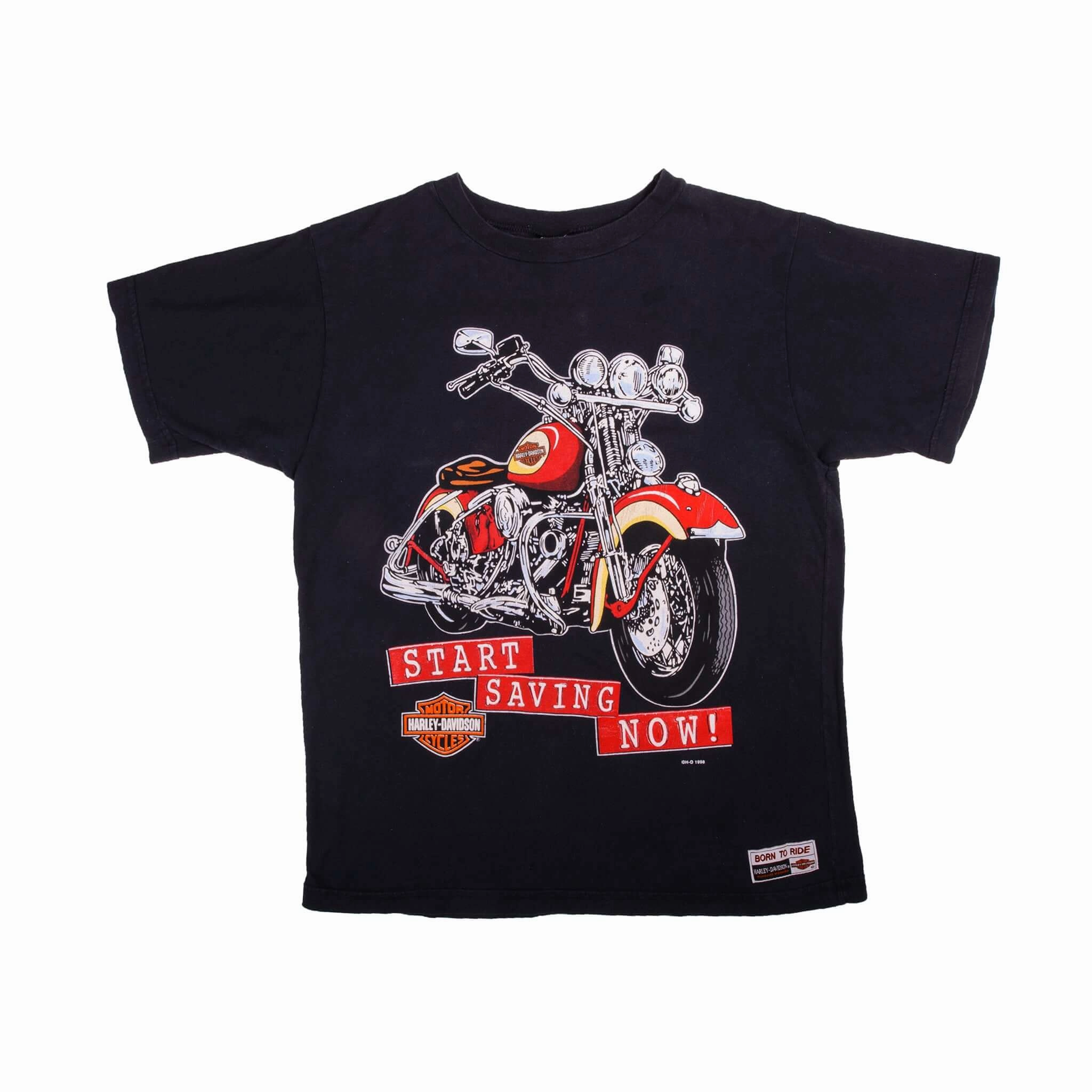 VINTAGE HARLEY DAVIDSON TEE SHIRT 1998 SIZE MEDIUM