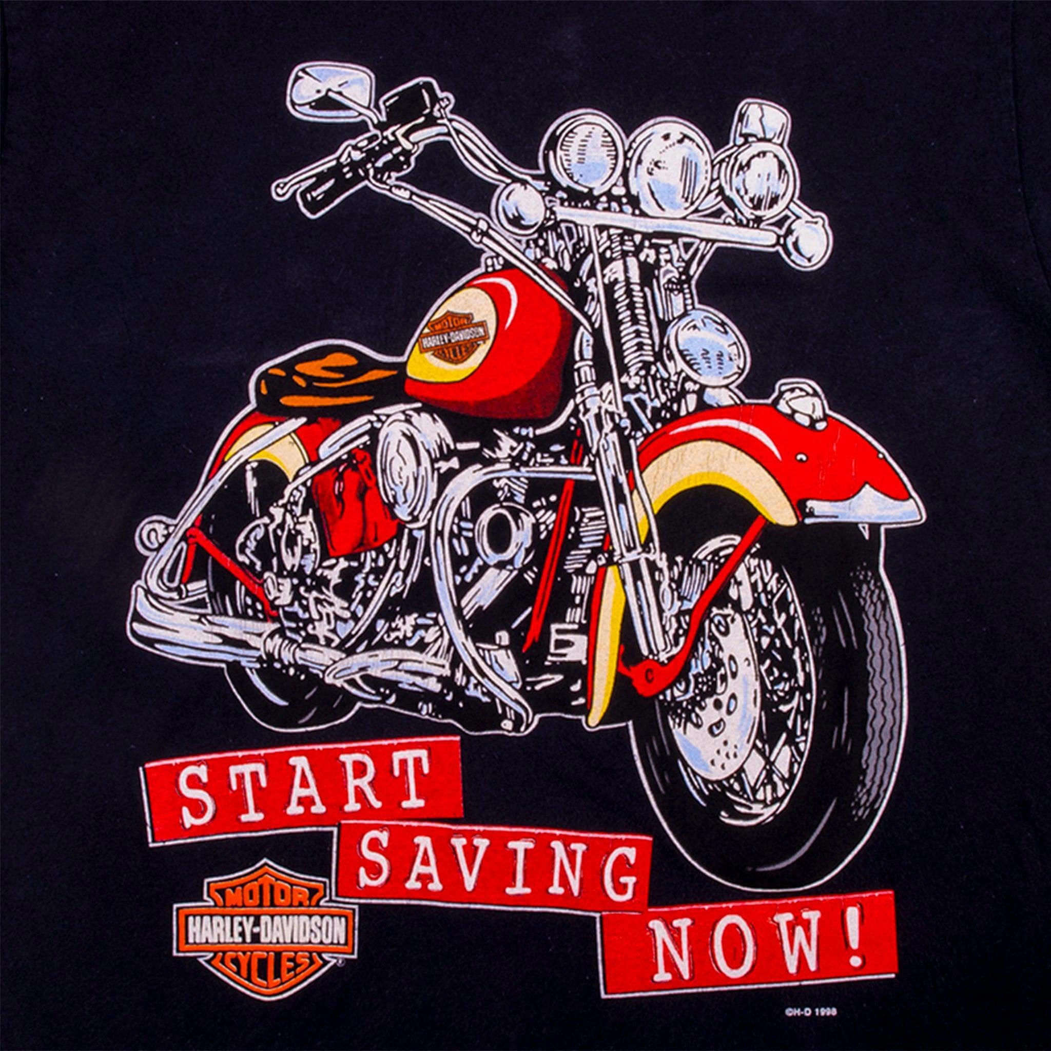 VINTAGE HARLEY DAVIDSON TEE SHIRT 1998 SIZE MEDIUM