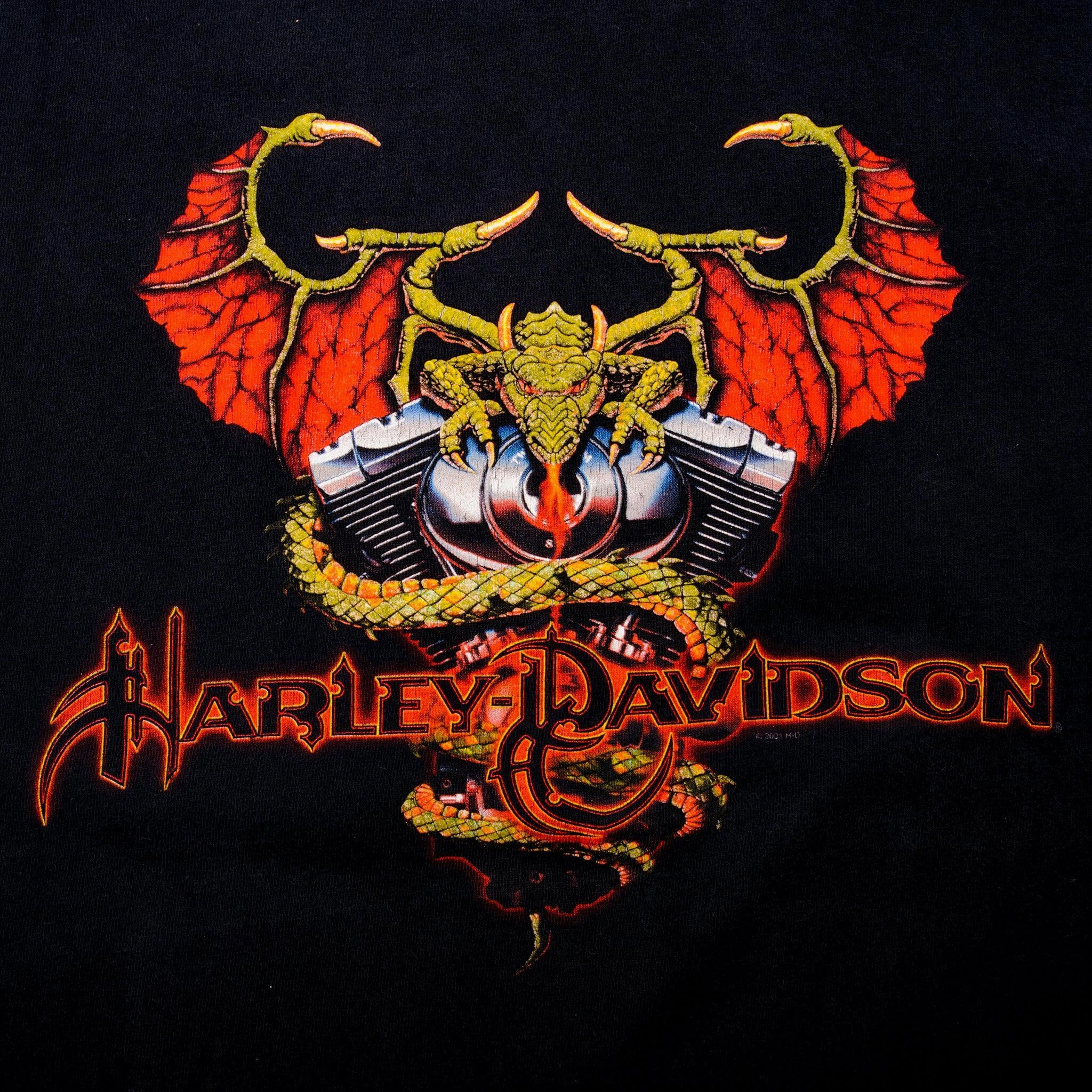 VINTAGE HARLEY DAVIDSON TEE SHIRT 2001 SIZE LARGE MADE IN USA