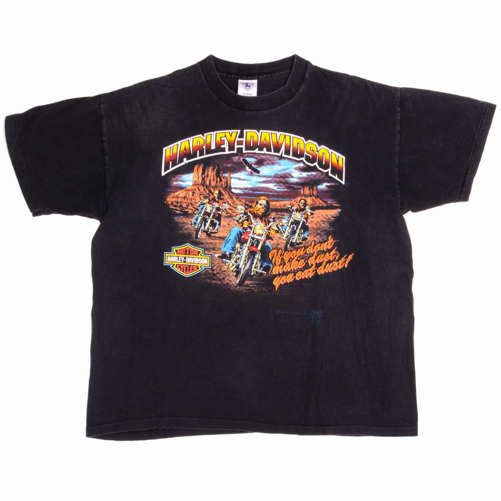 VINTAGE HARLEY DAVIDSON TEE SHIRT EL CAJON CA 1987 SIZE XL MADE IN USA