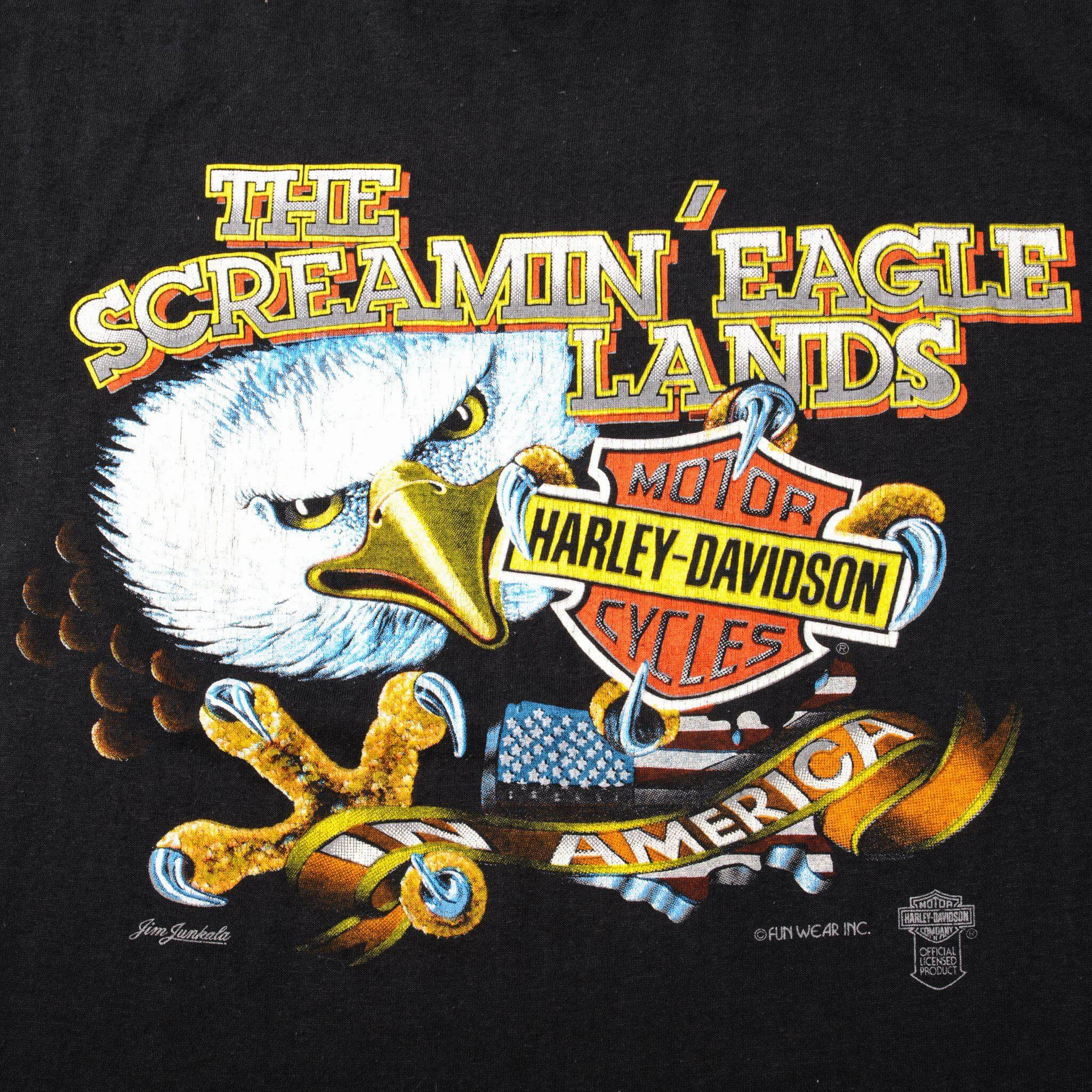 VINTAGE HARLEY DAVIDSON TEE SHIRT SIZE SMALL MADE IN USA 1980s