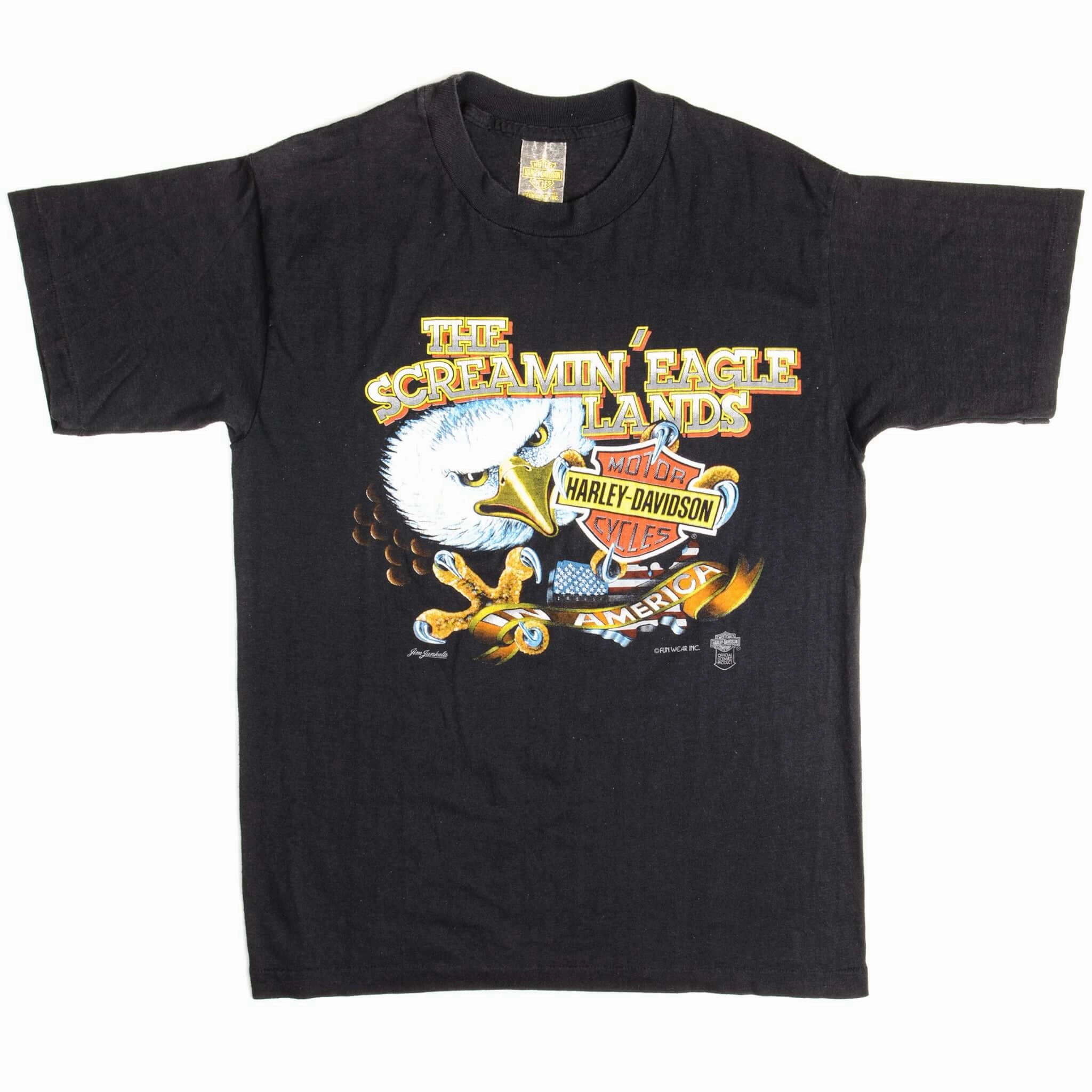 VINTAGE HARLEY DAVIDSON TEE SHIRT SIZE SMALL MADE IN USA 1980s