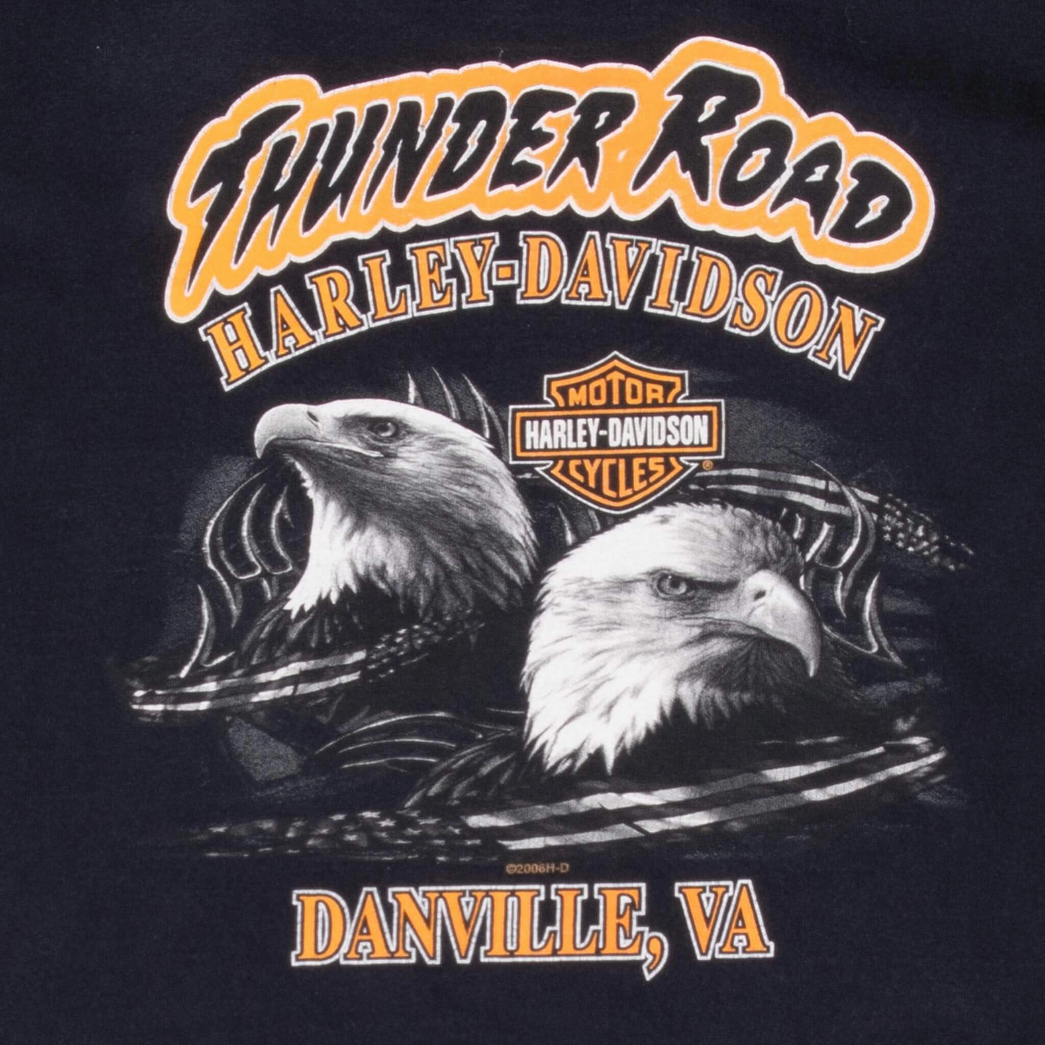 VINTAGE HARLEY DAVIDSON THUNDER ROAD TEE SHIRT 2006 XL MADE IN USA