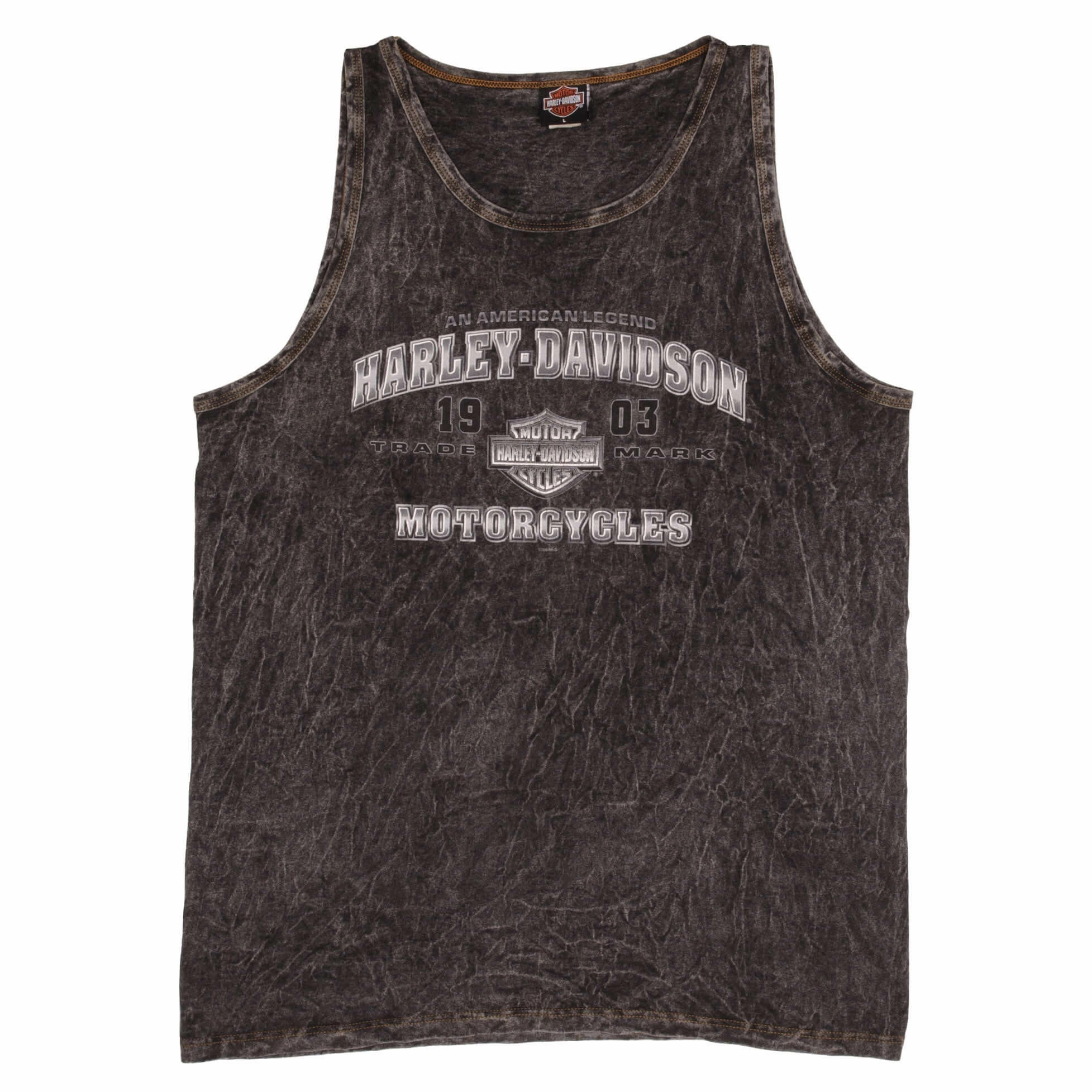 VINTAGE HARLEY DAVIDSON THUNDERBOLT TANK TOP TEE SHIRT 2004 LARGE MADE IN USA