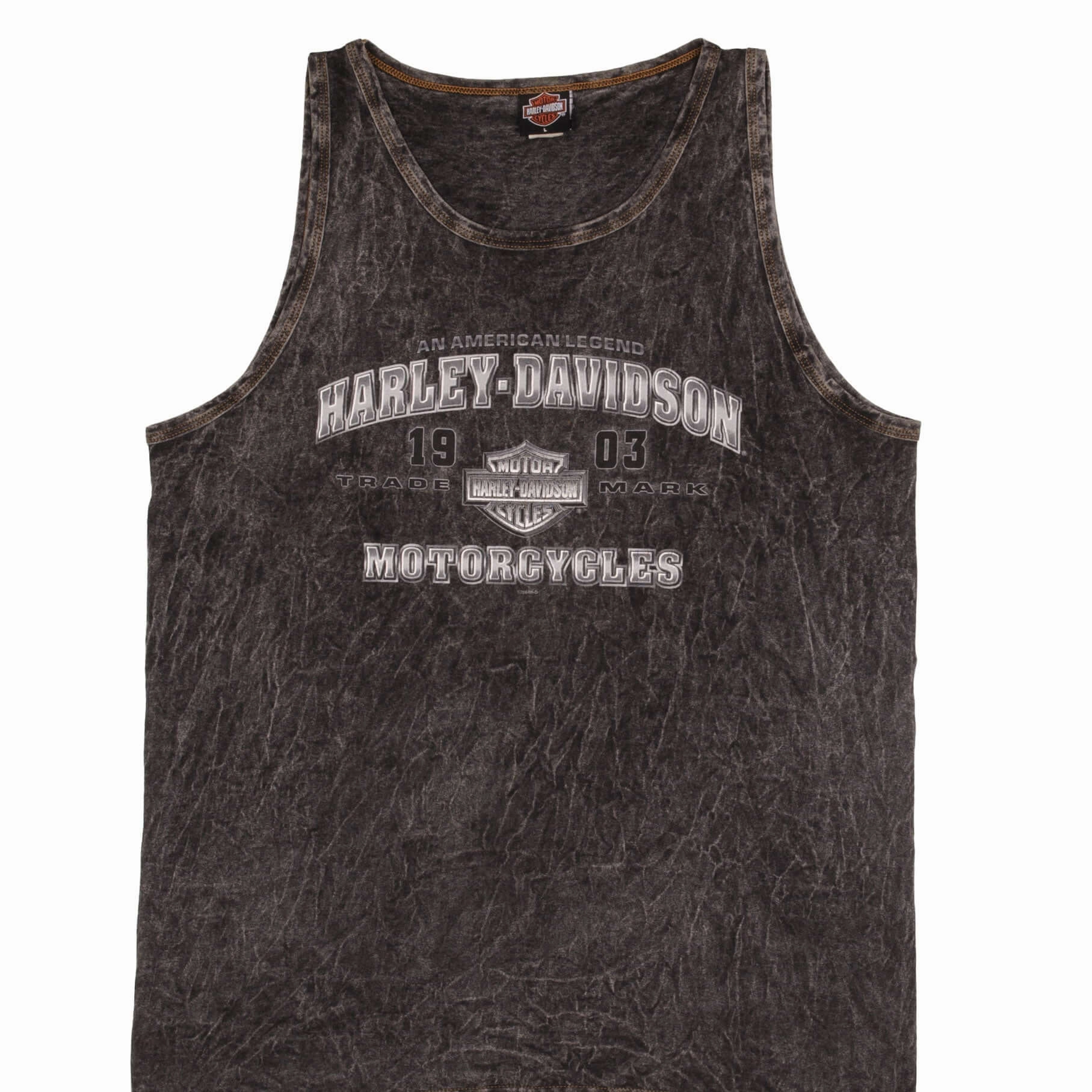 VINTAGE HARLEY DAVIDSON THUNDERBOLT TANK TOP TEE SHIRT 2004 LARGE MADE IN USA
