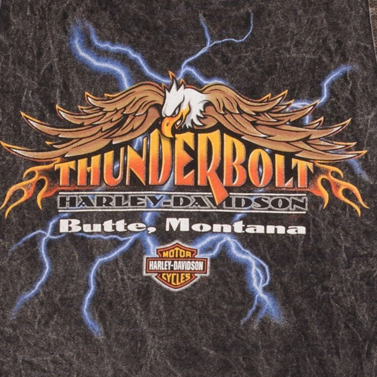 VINTAGE HARLEY DAVIDSON THUNDERBOLT TANK TOP TEE SHIRT 2004 LARGE MADE IN USA