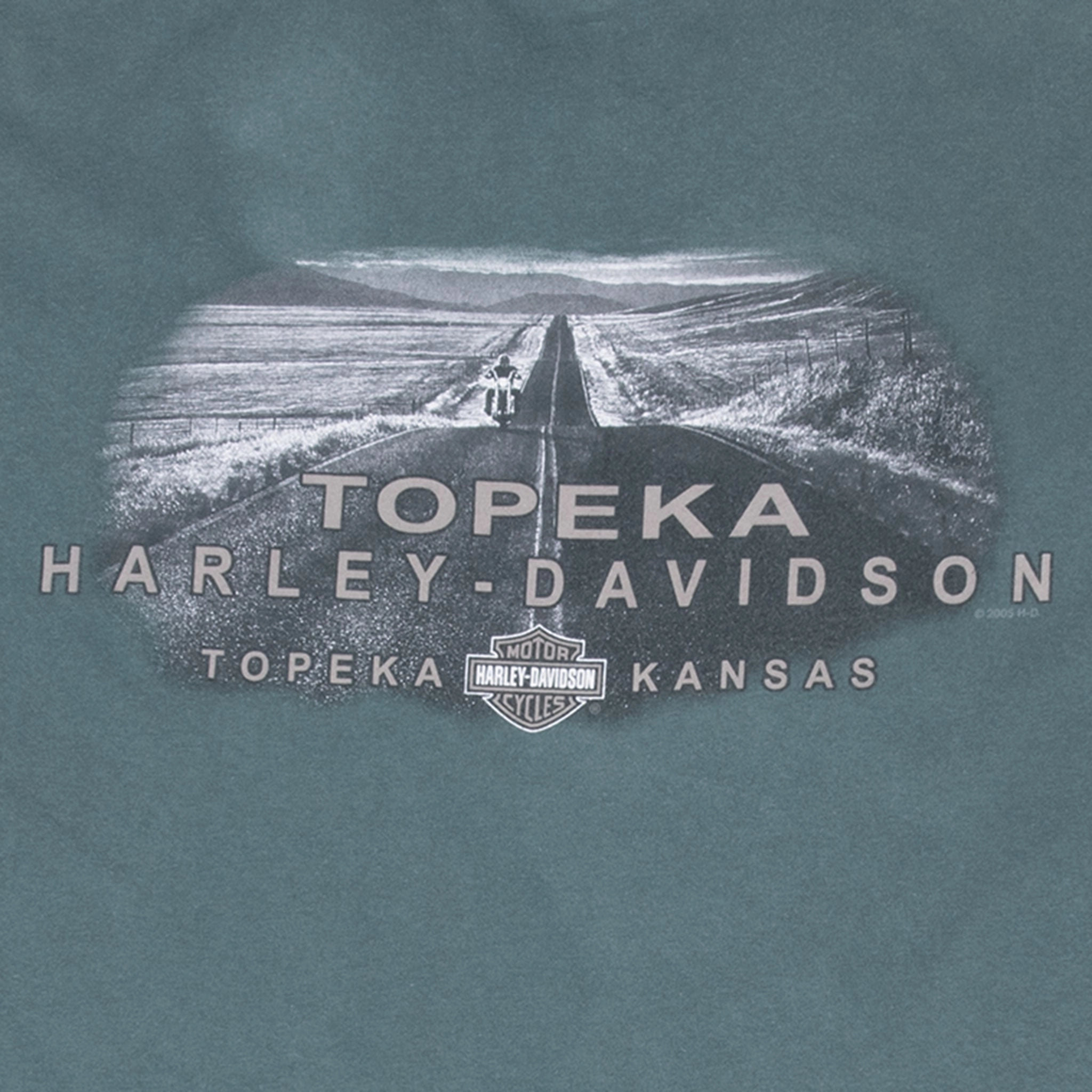 VINTAGE HARLEY DAVIDSON TOPKEA 2005 TEE SHIRT XL MADE IN USA